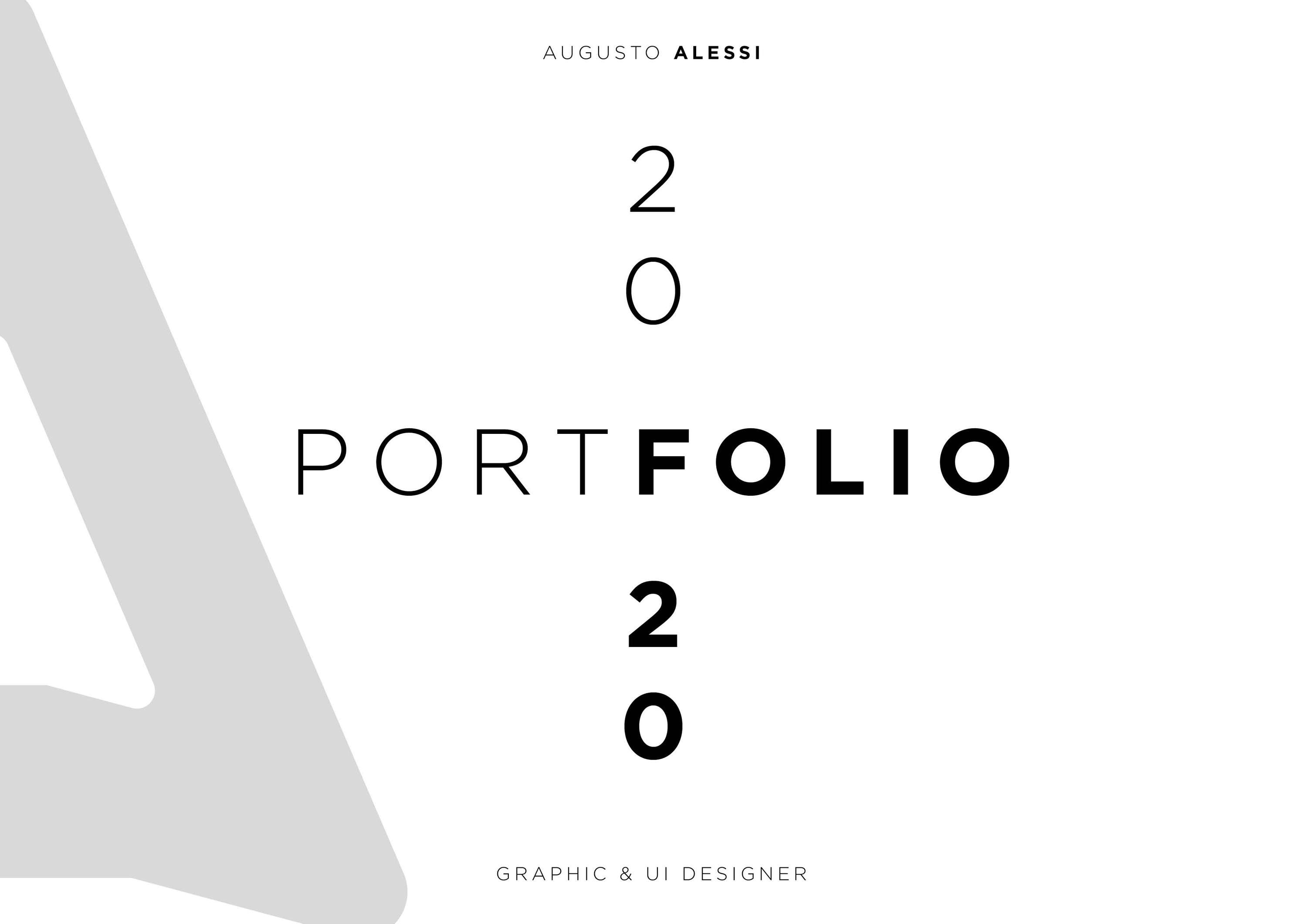 Portfolio 2020 by Augusto Alessi