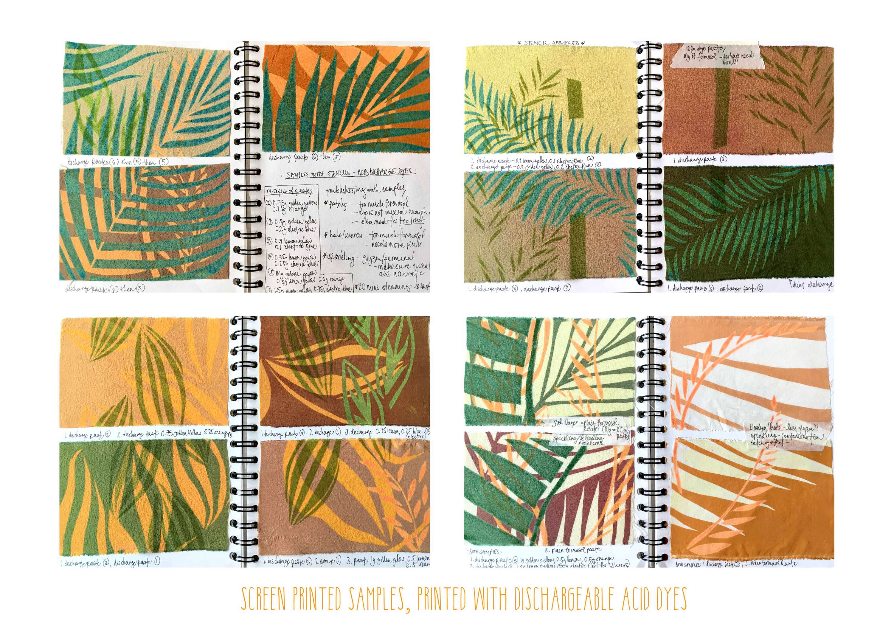 Screen Printing and Dyeing Sketchbook by Georgia Rose