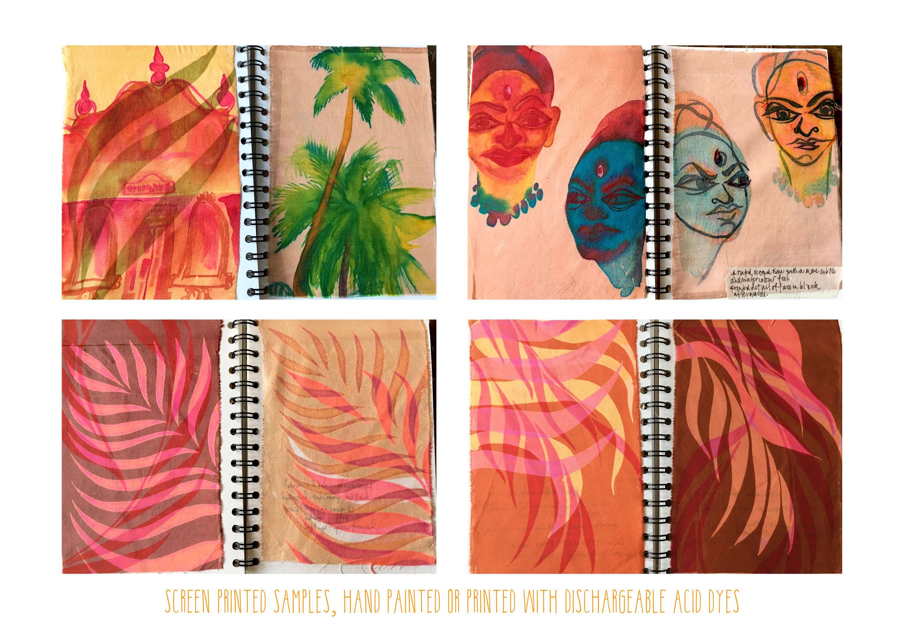 Screen Printing and Dyeing Sketchbook by Georgia Rose