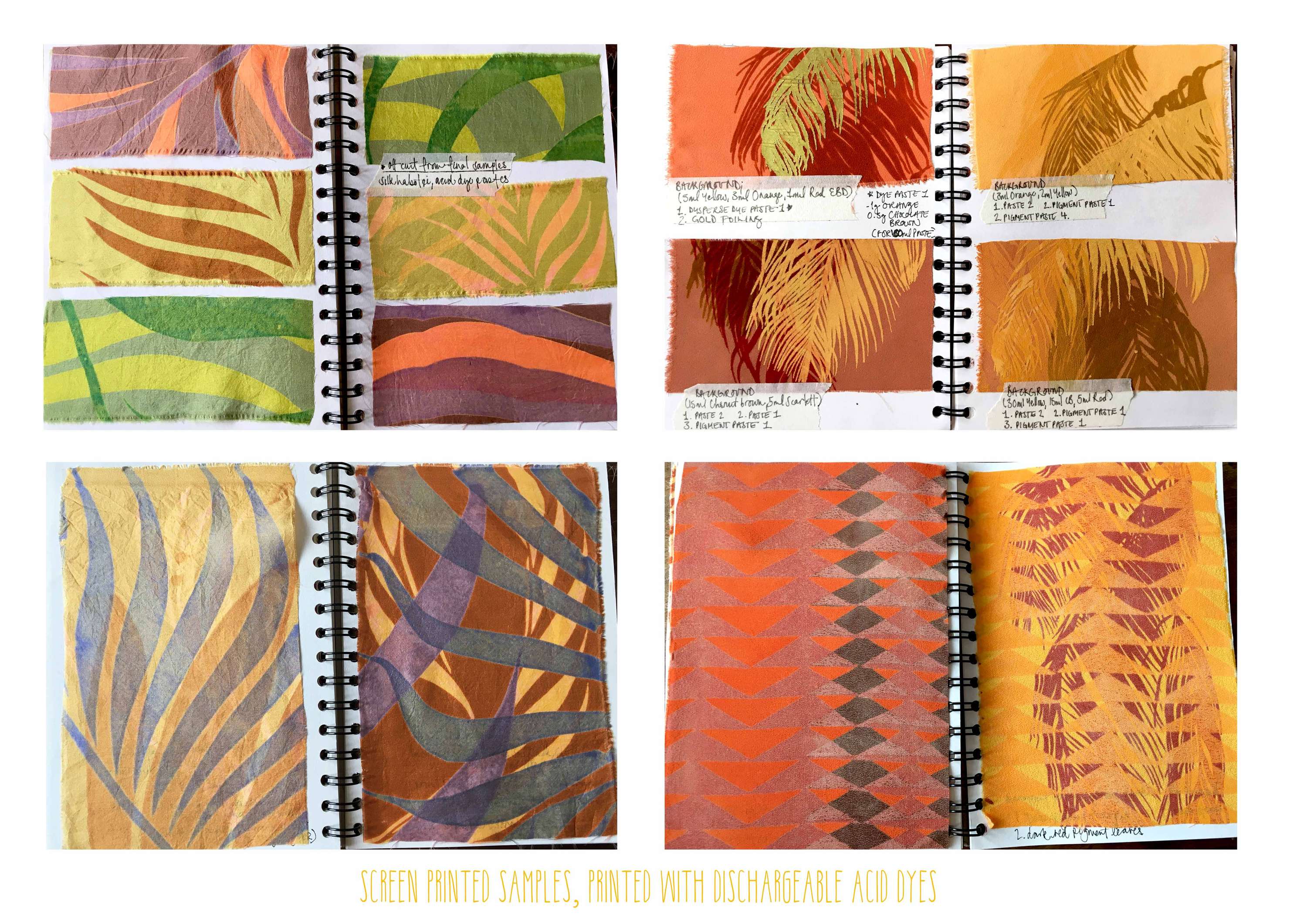 Screen Printing and Dyeing Sketchbook by Georgia Rose