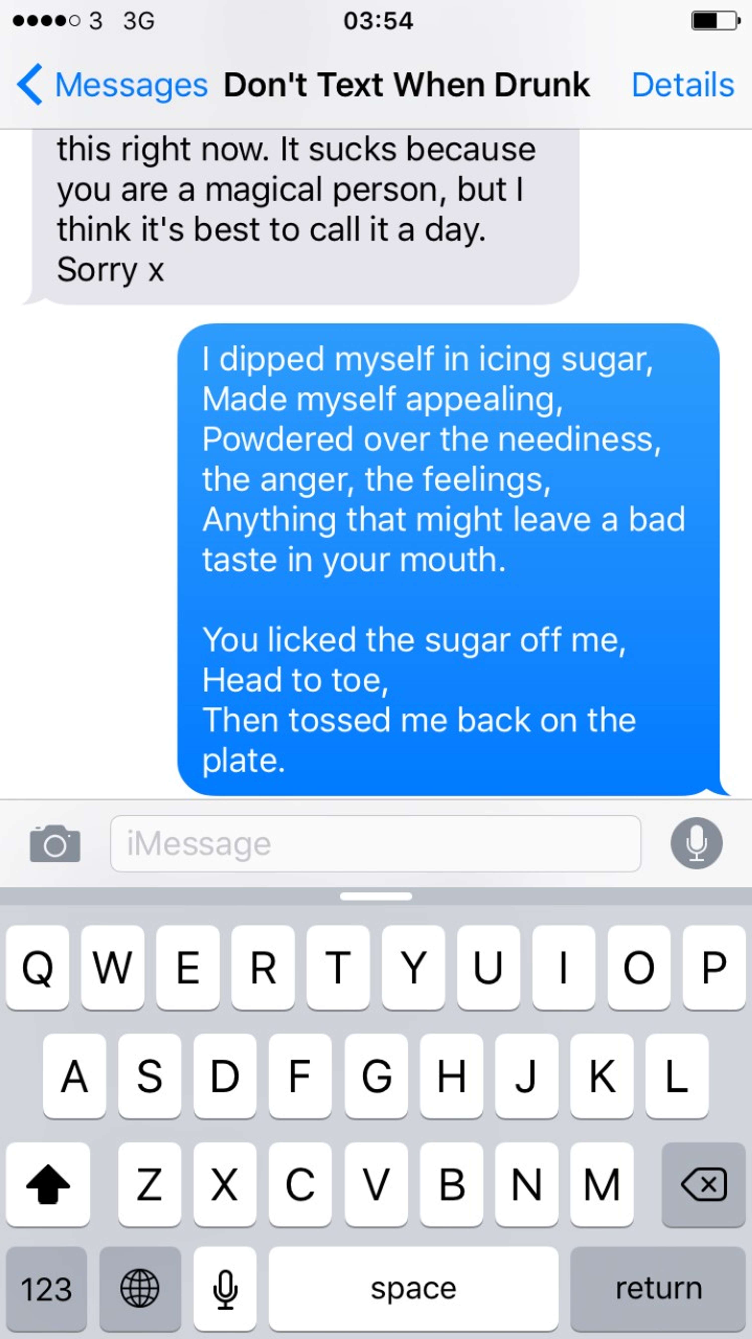 Don't Text When Drunk by Jenny Novitzky