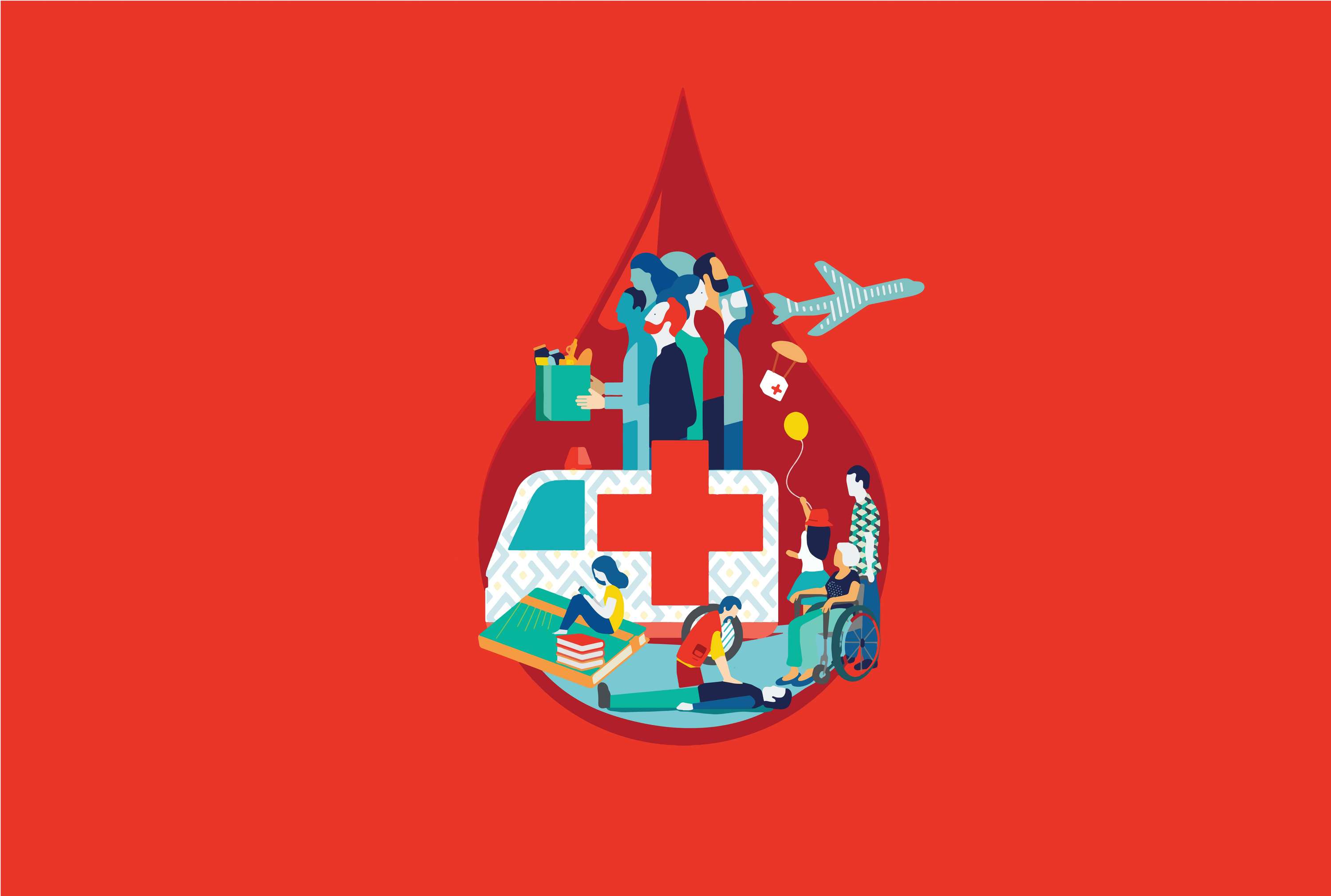 Red Cross Design by Santra Navas