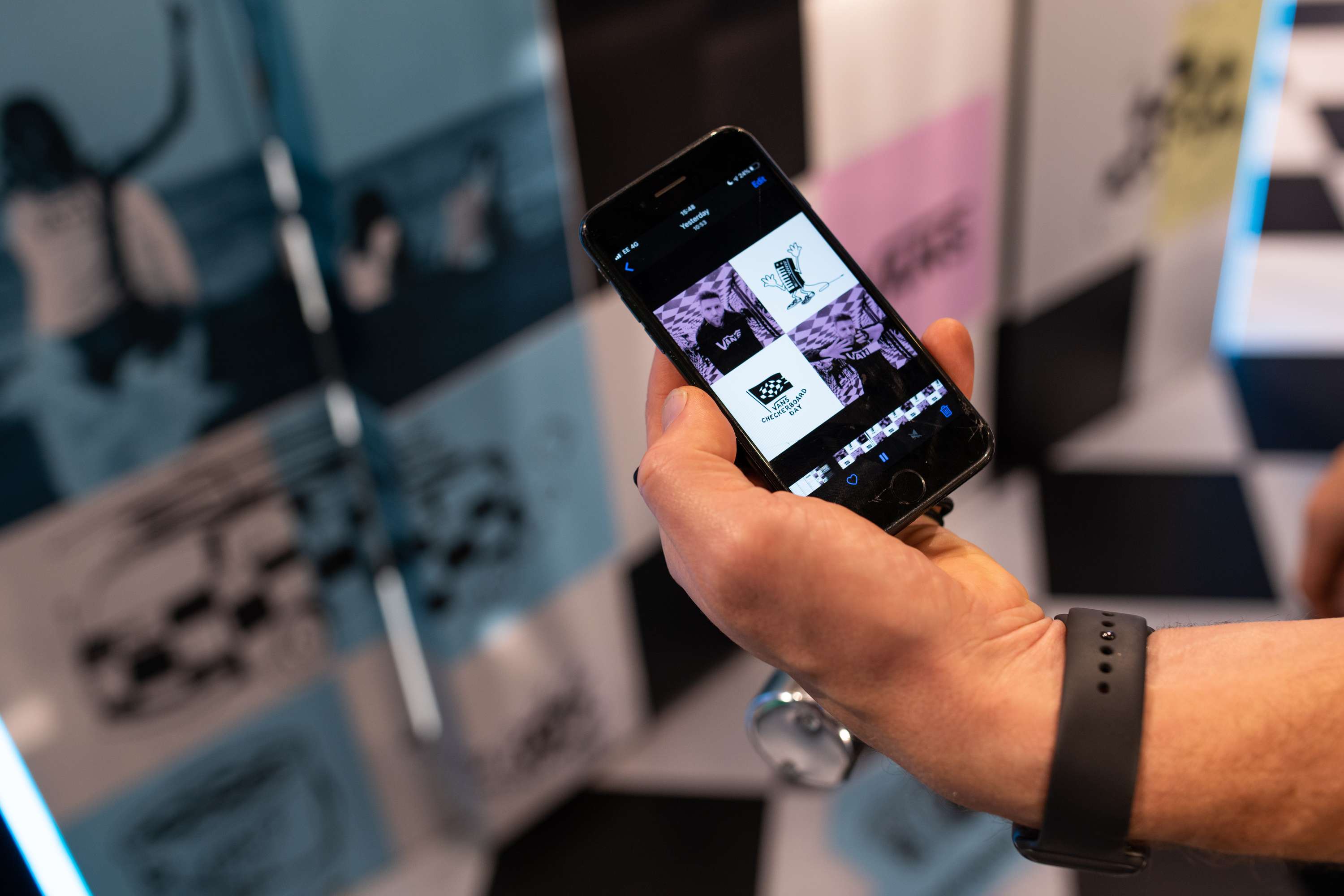 Vans Flagship Store Opening - Interactive Installation by Liz Scott