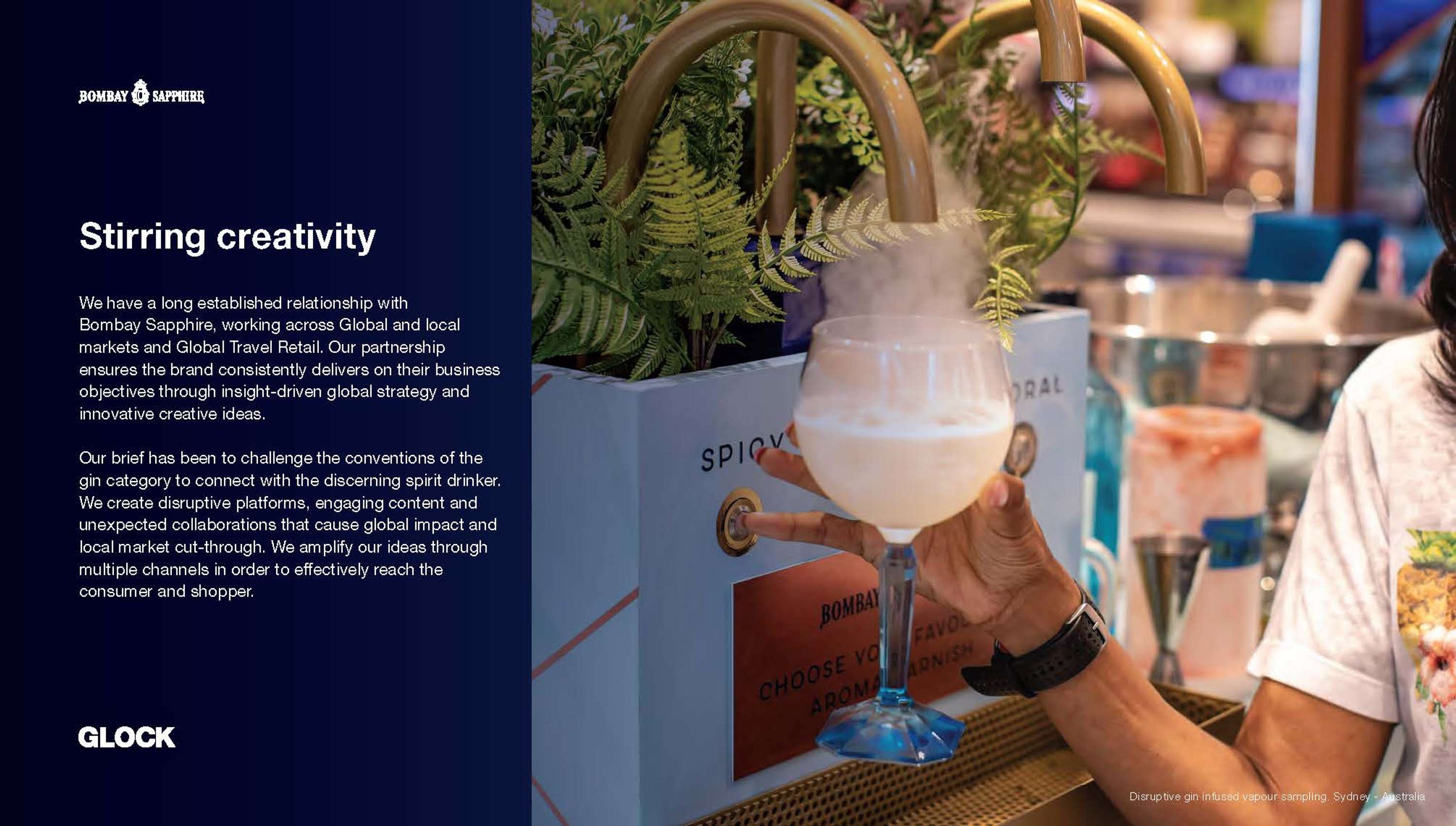Bombay Sapphire - Glasshouse Popup by Ed Neill