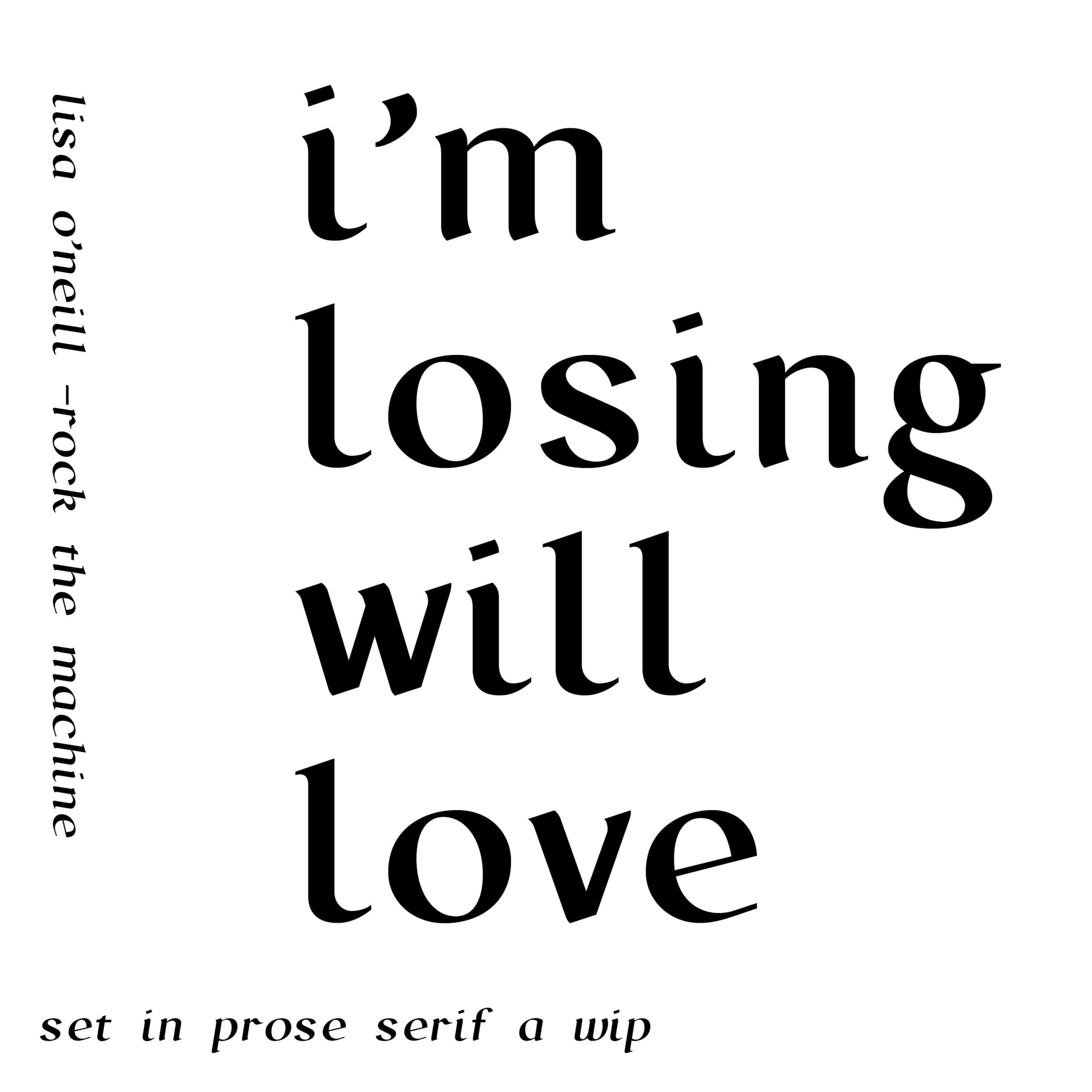 Prose typeface (WIP) by Alister Shapley