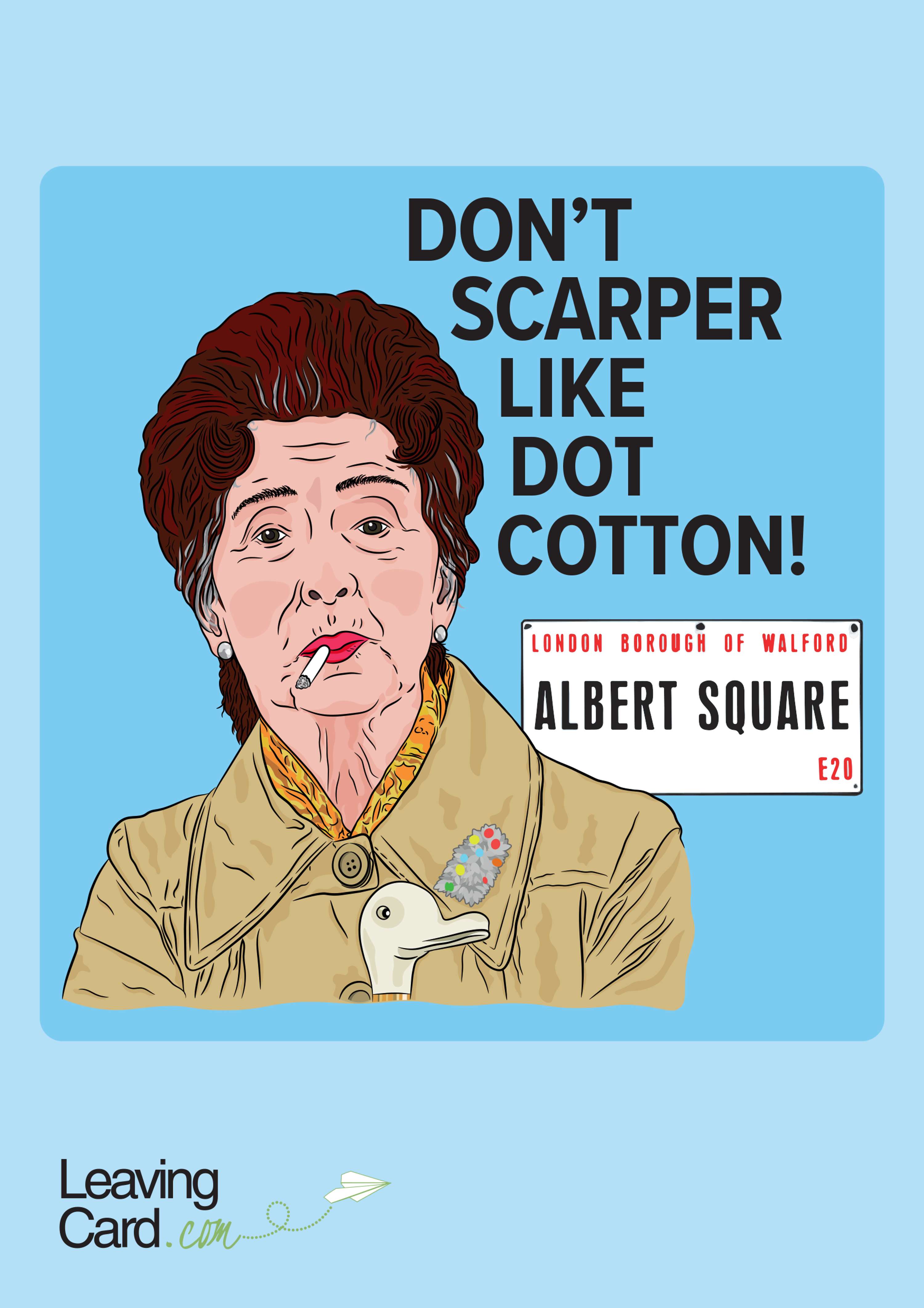 Dot Cotton Design - LeavingCard.com by Lee O'Connor