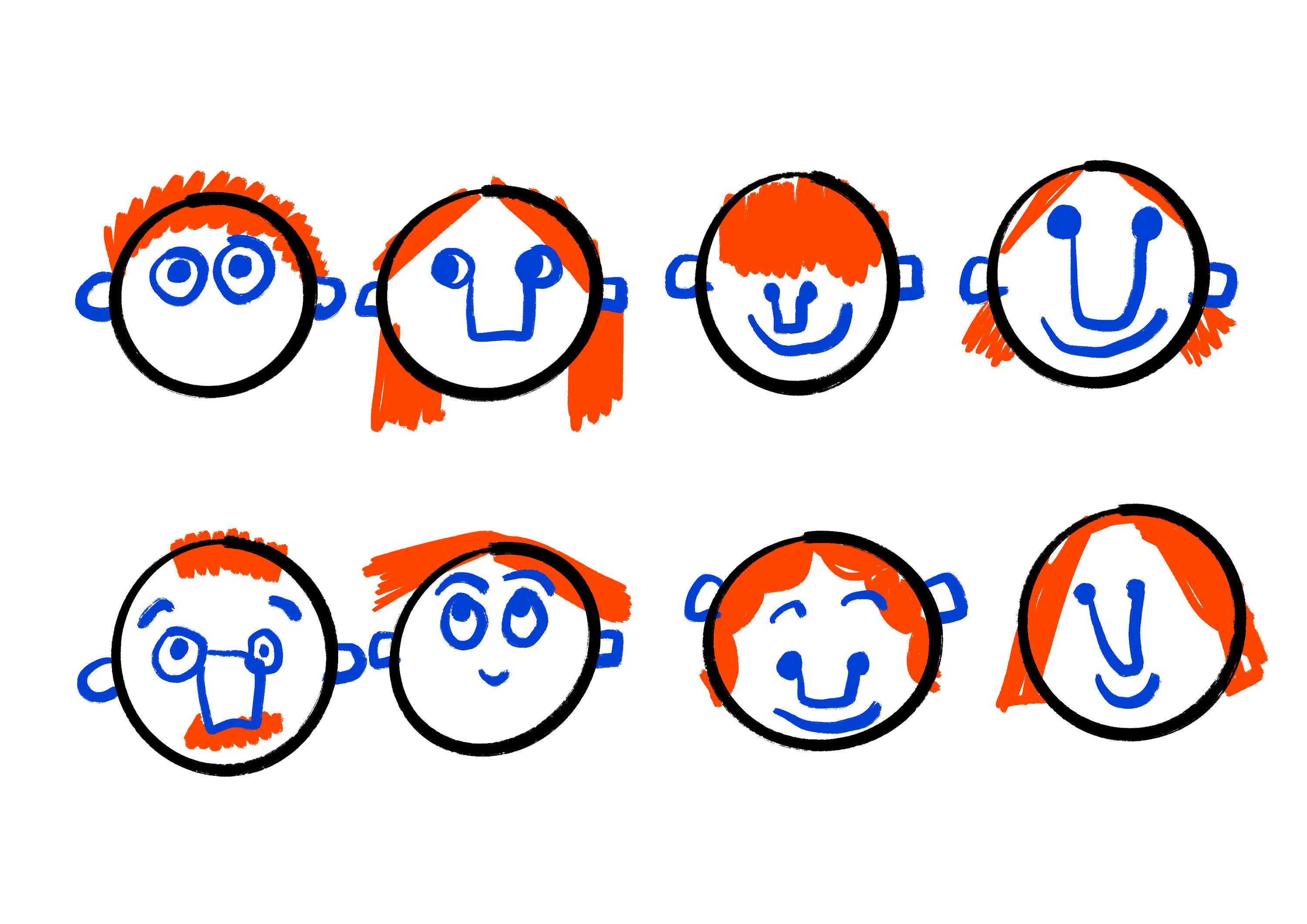 Animated Faces by Tor Ewen