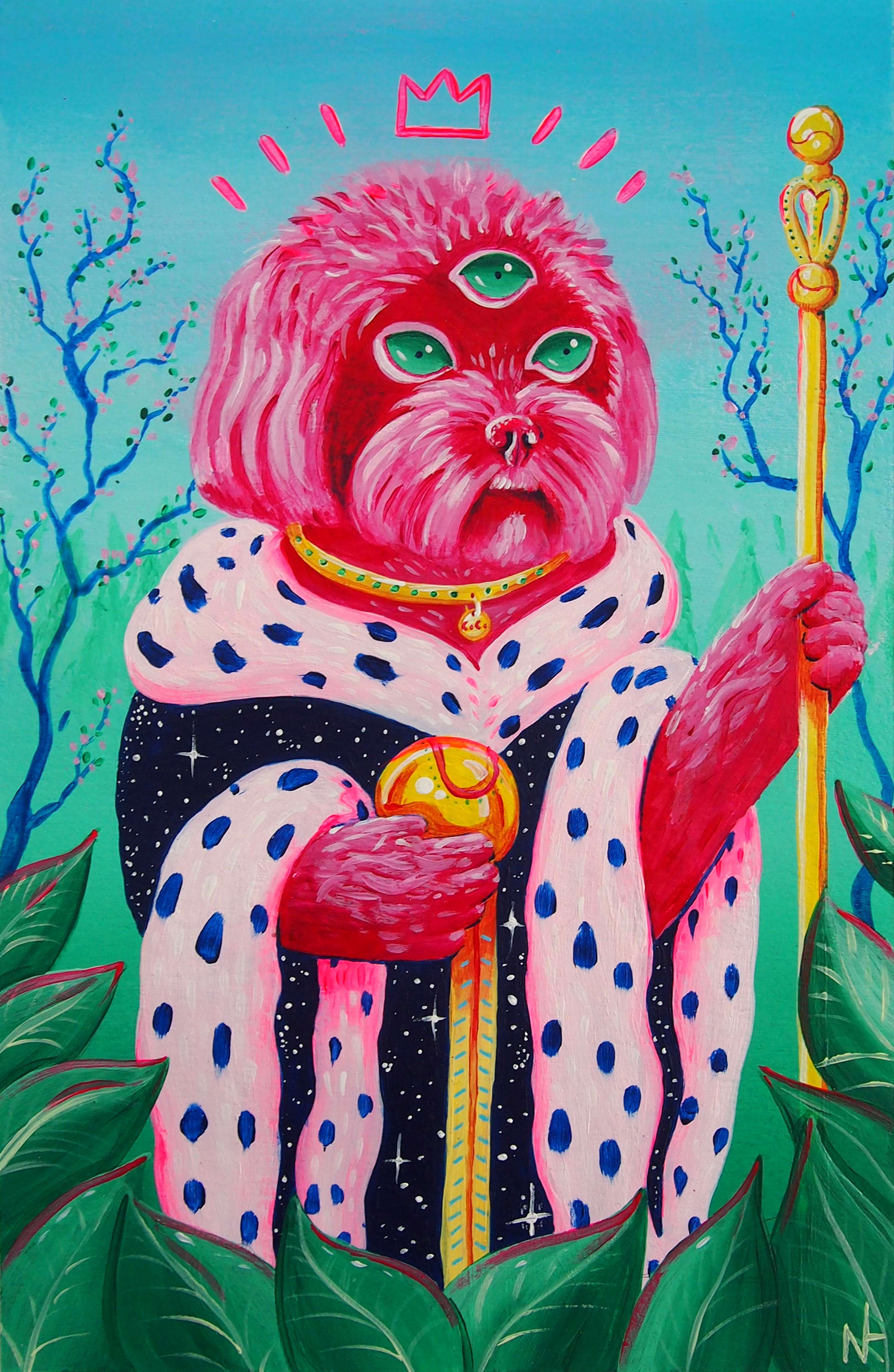Coco- Surreal Pet Portrait by Livy Nelson