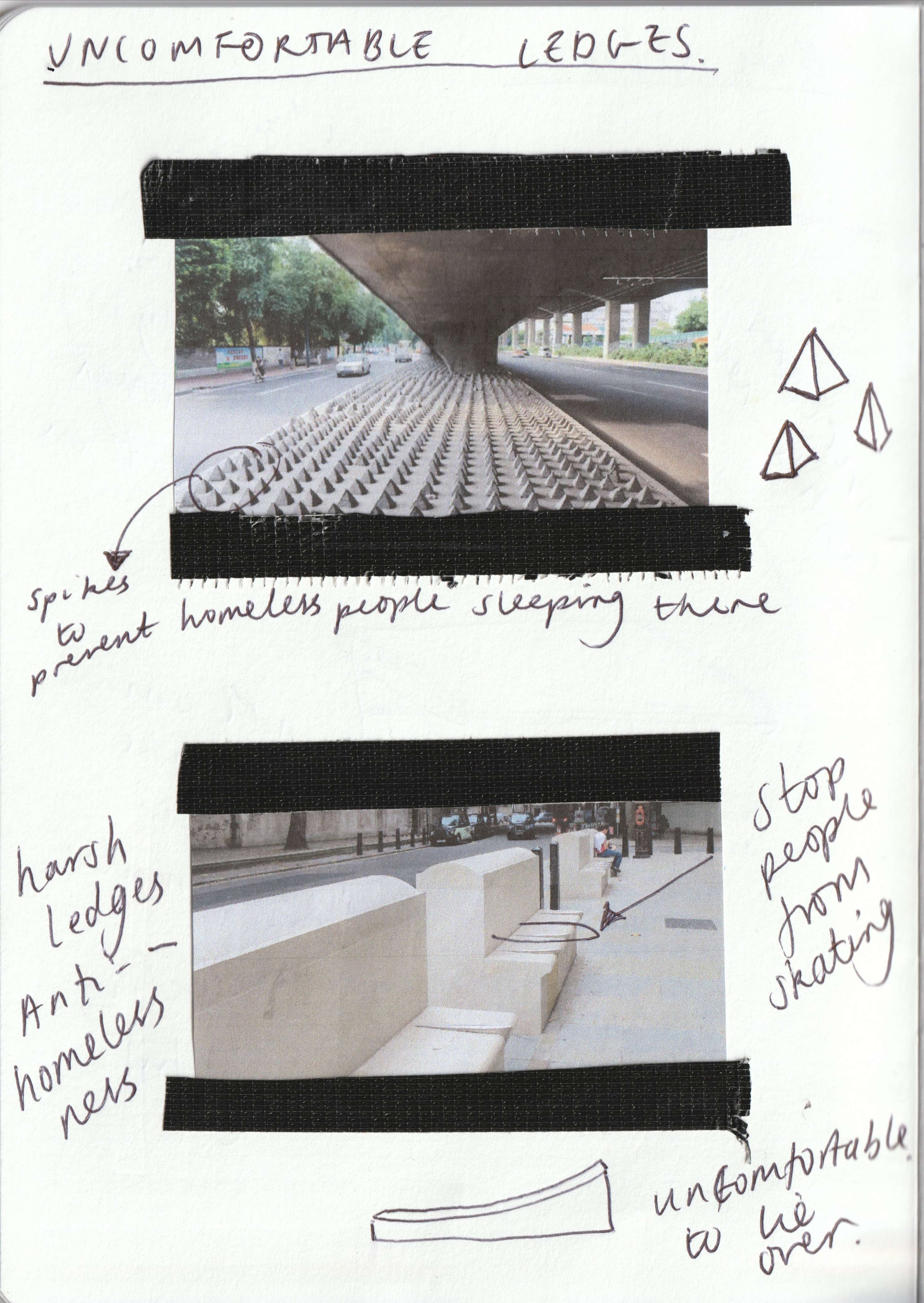Body Language of Hostile Architecture by Hamish Johnston