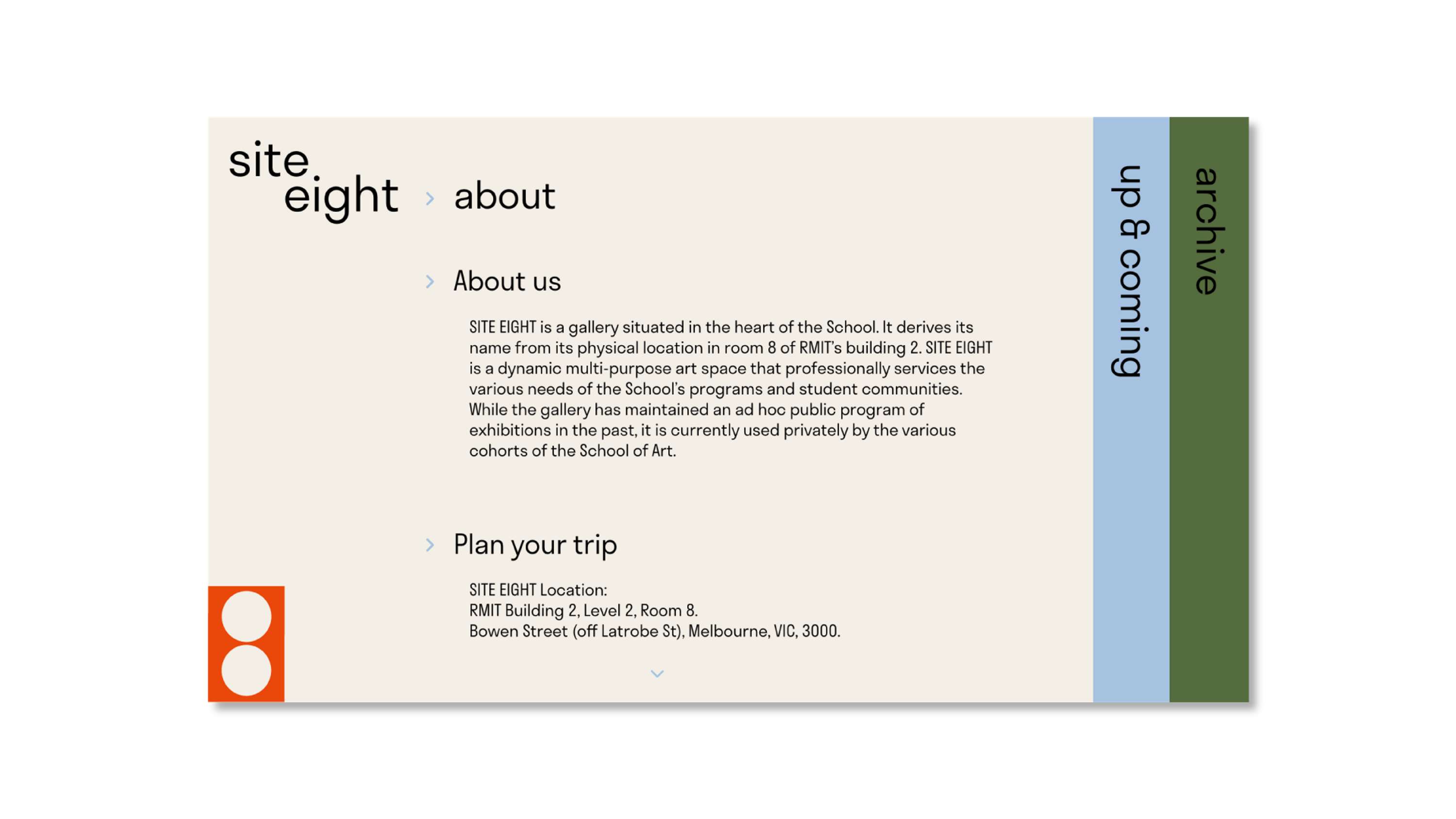 Site Eight Gallery by Hana Wensley