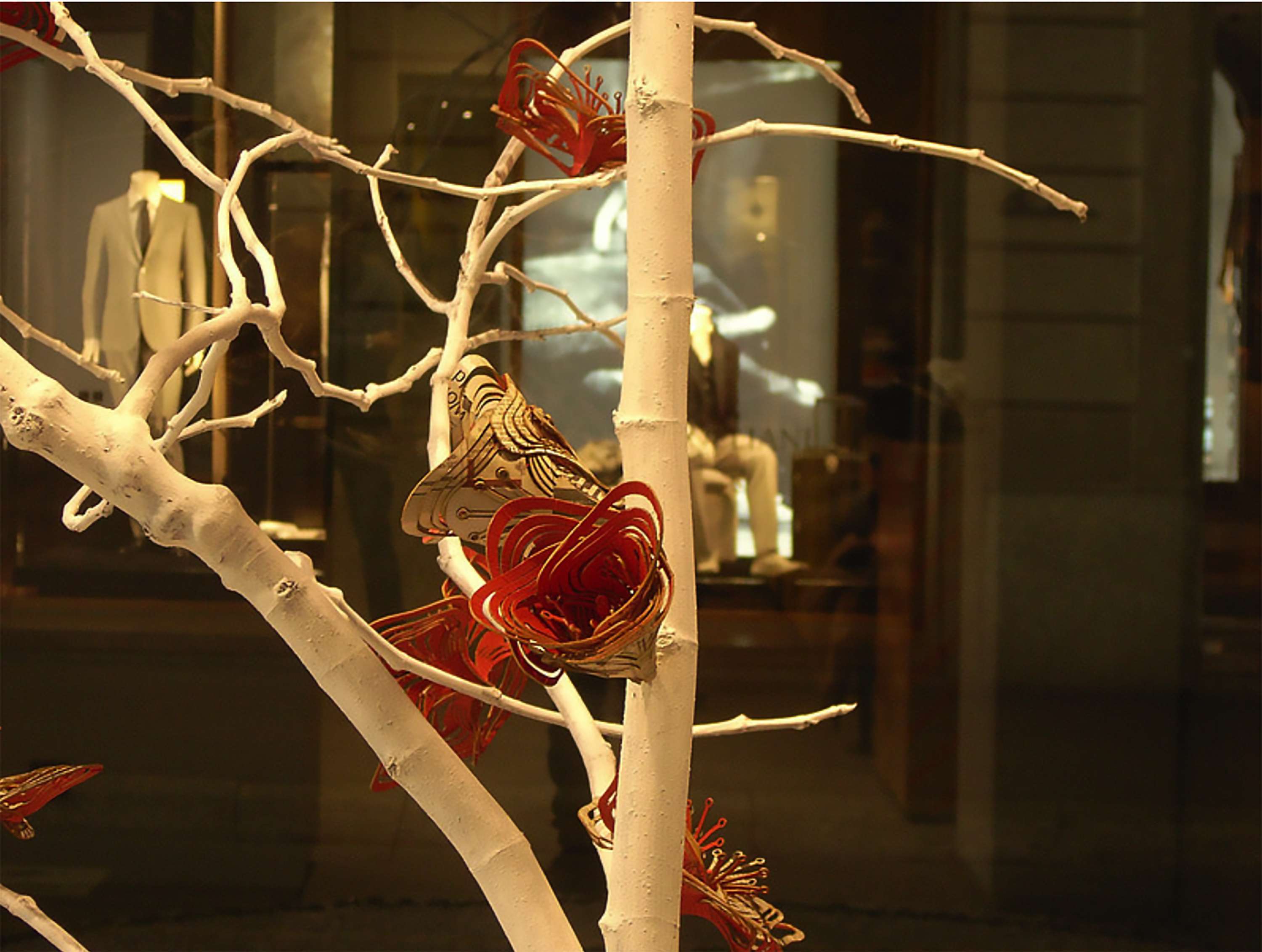 Set design and window displays / Aspesi store by Simone Schneider