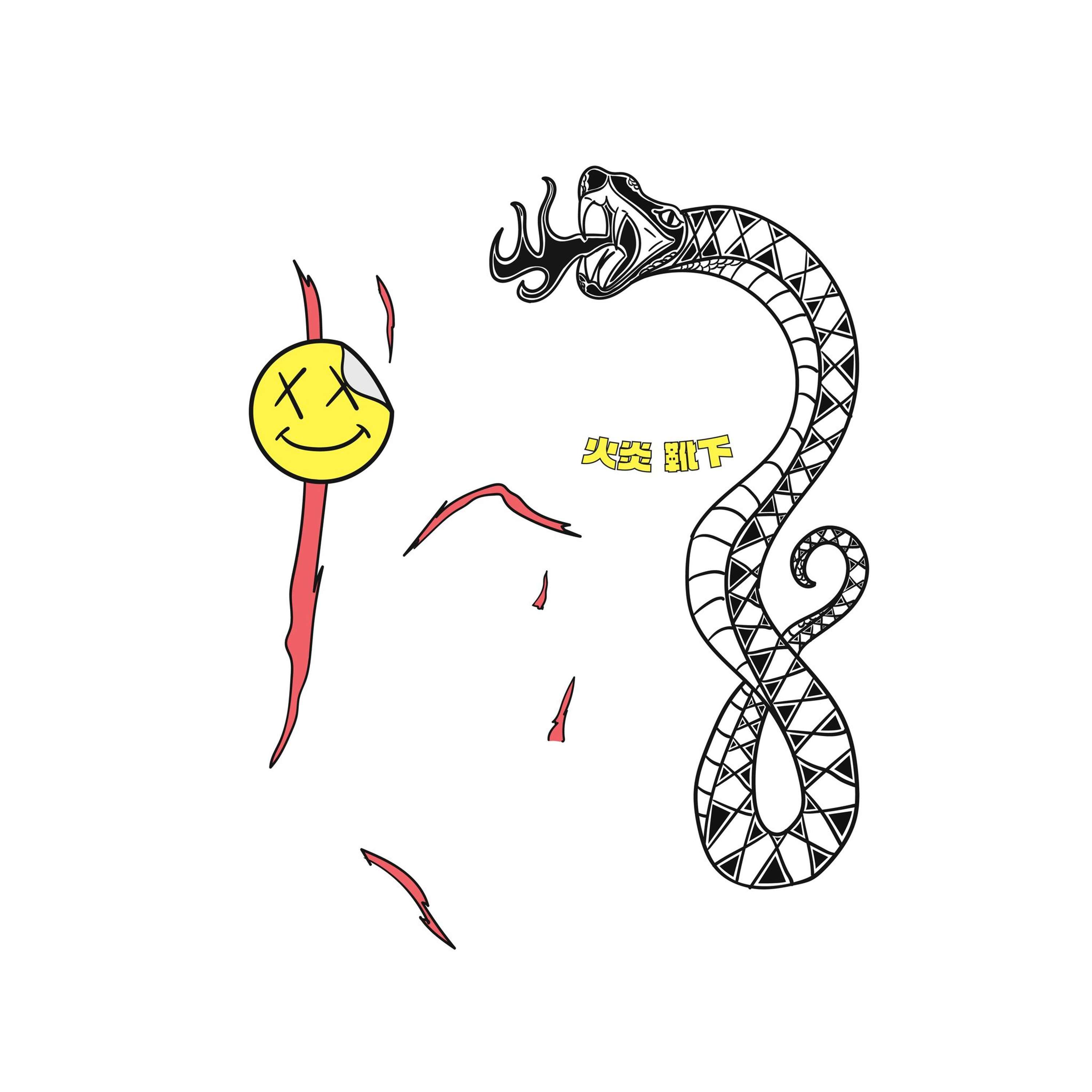 'Flaming Snake' Instagram face filter by Piers Thorley