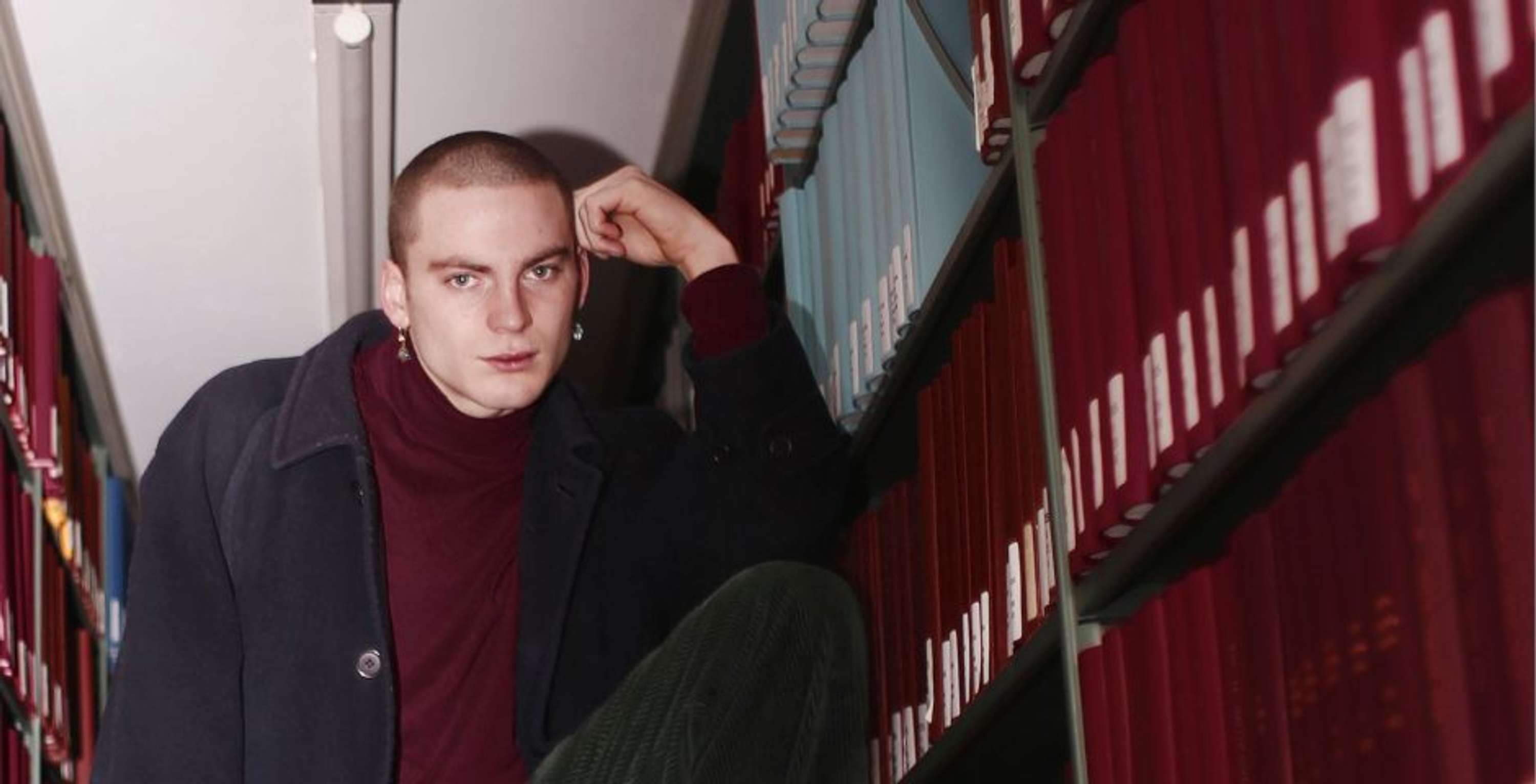 Photoshoot in Cambridge University Library by Sophie Coldicott