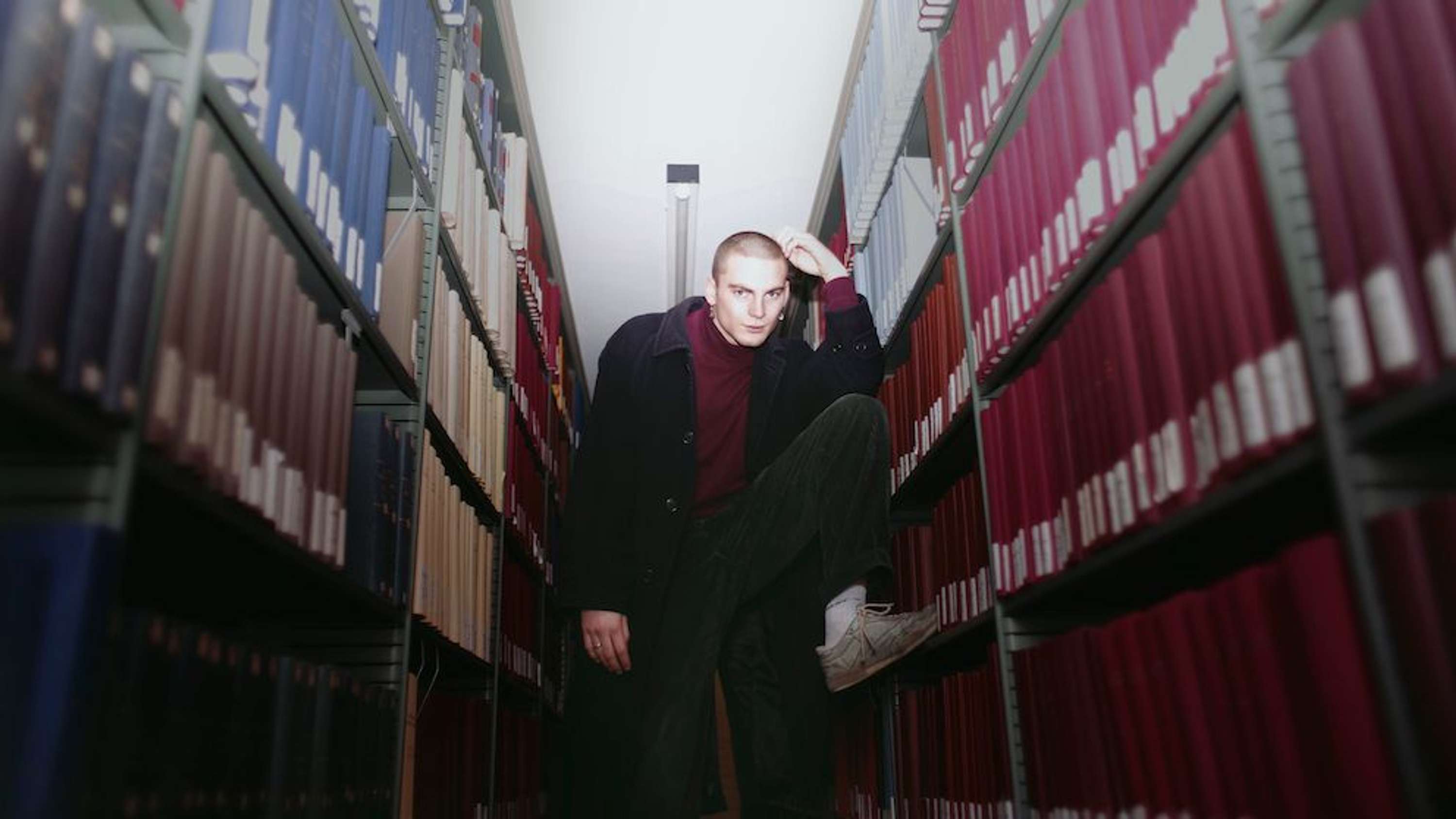 Photoshoot in Cambridge University Library by Sophie Coldicott