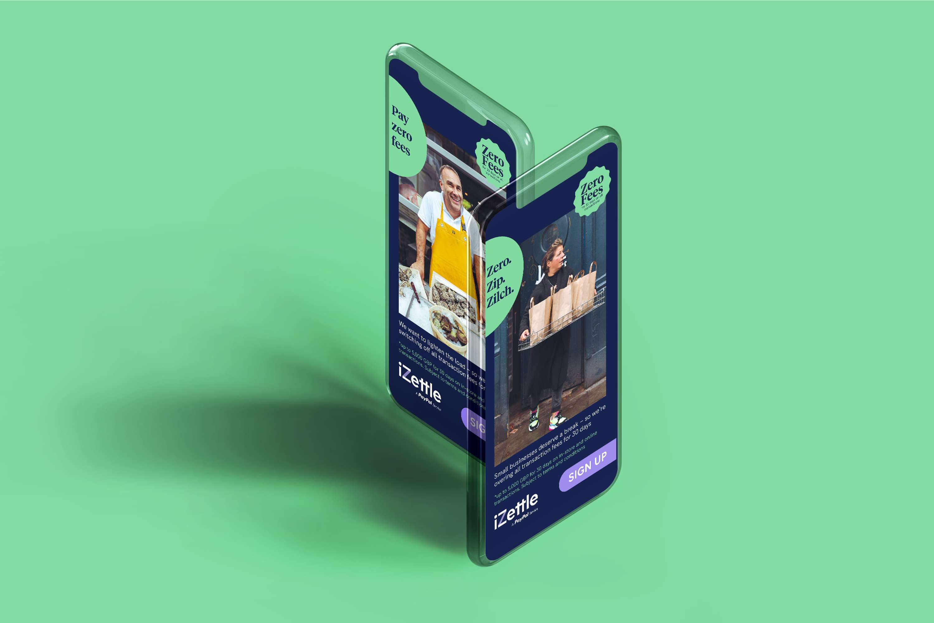 Zero Fees Campaign - iZettle by Sophie Riano