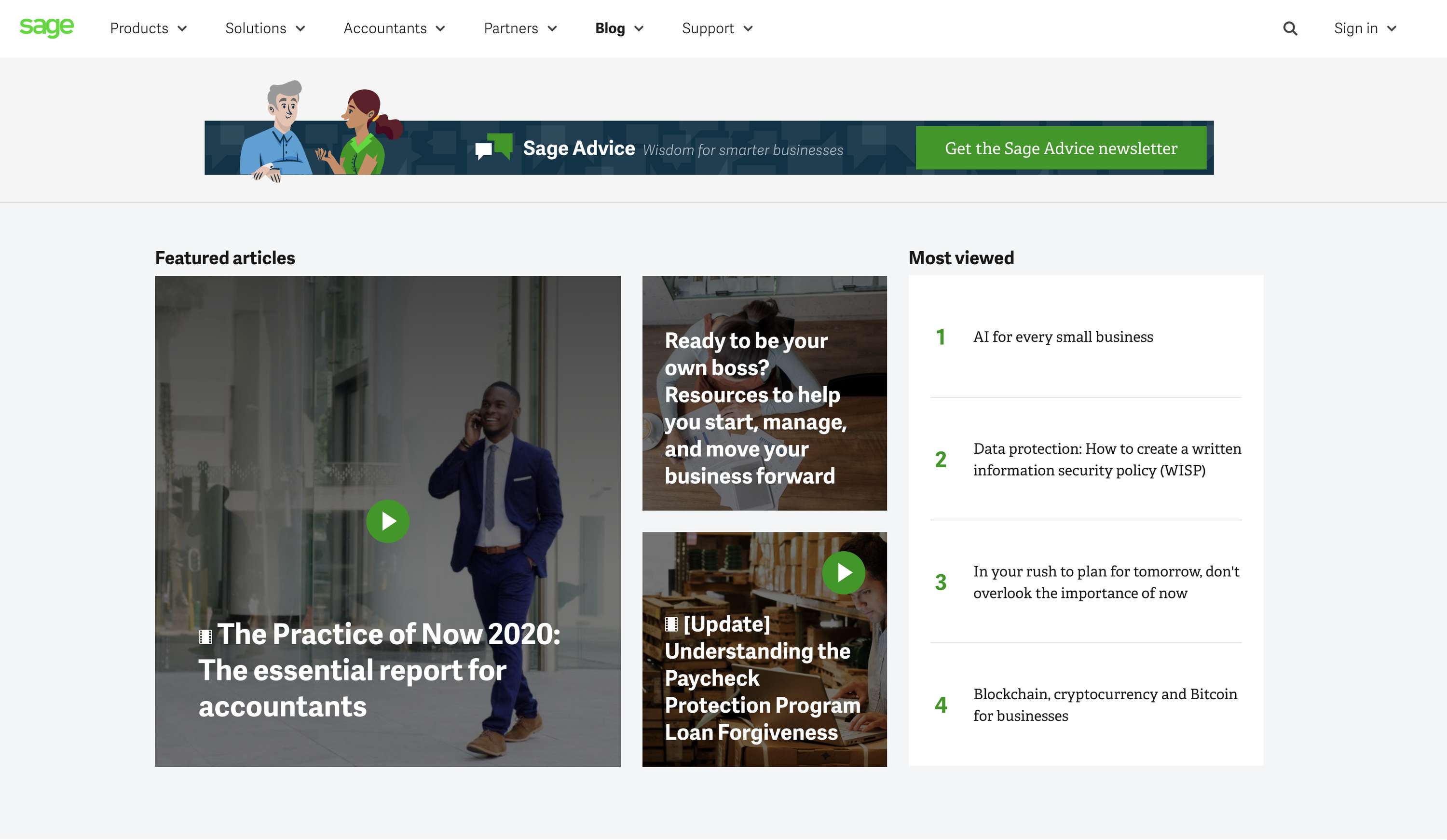 Sage Advice: global blog strategy for cloud accounting software by Lauren McMenemy