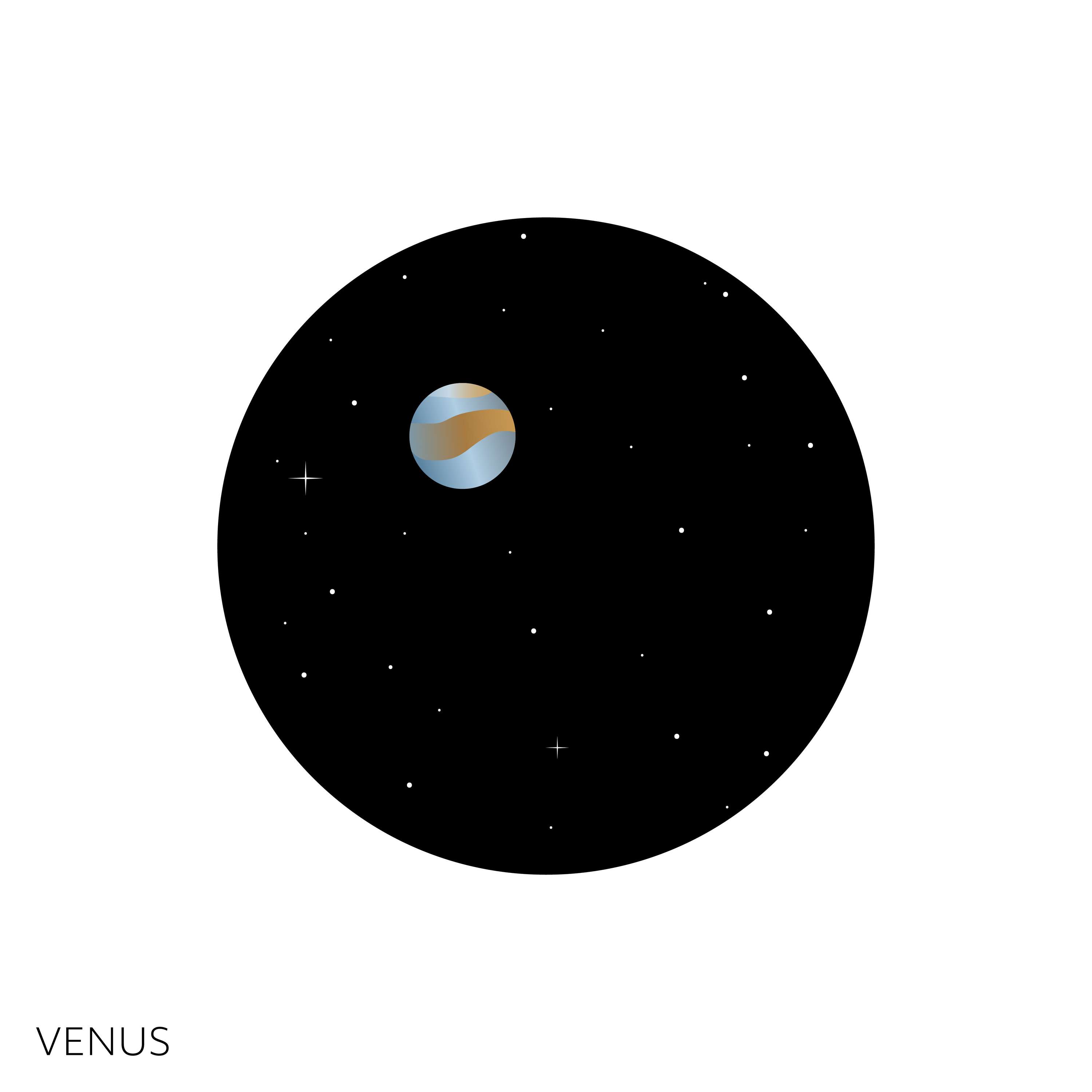 Digital Illustrations: Tiny Planets by Cicely Oreffo