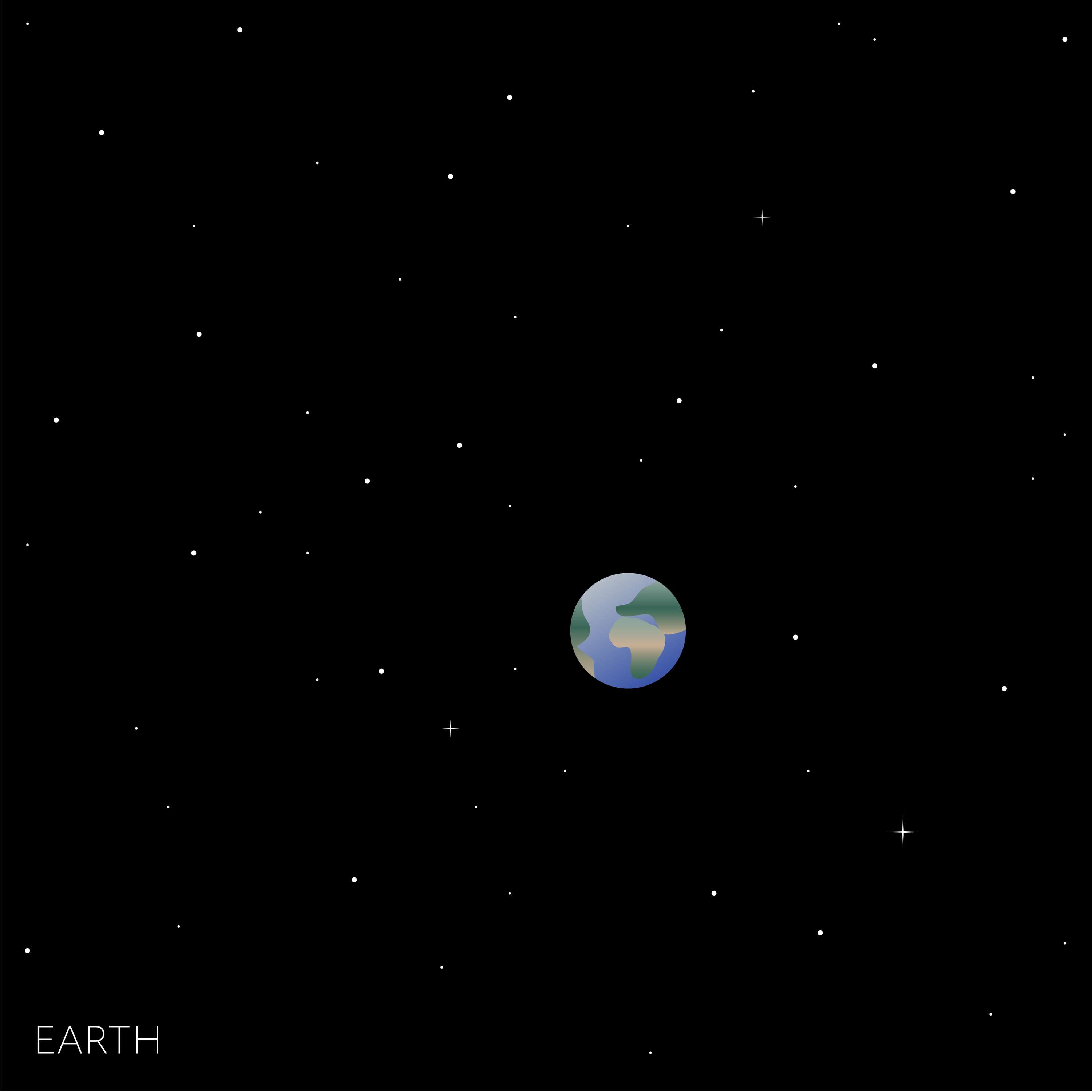 Digital Illustrations: Tiny Planets by Cicely Oreffo