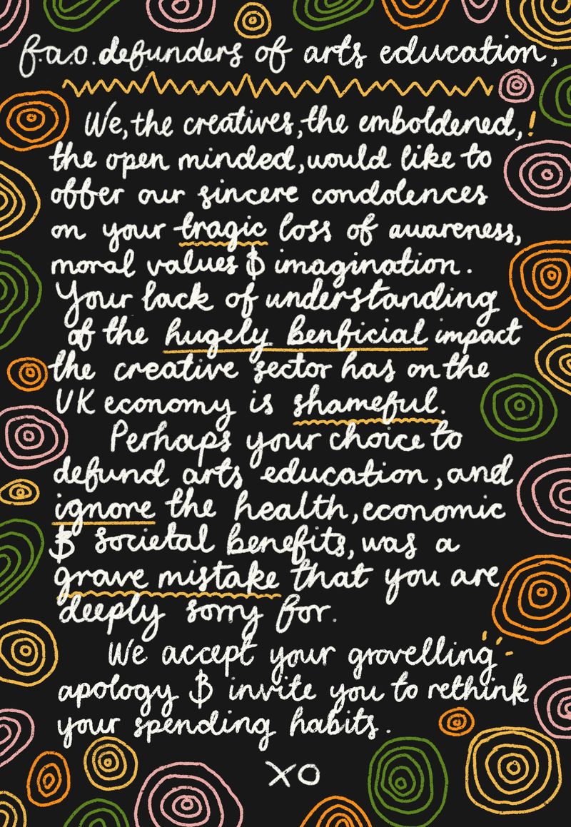 TATE Collective Billboards- 'for the attention of' by Millie Robson