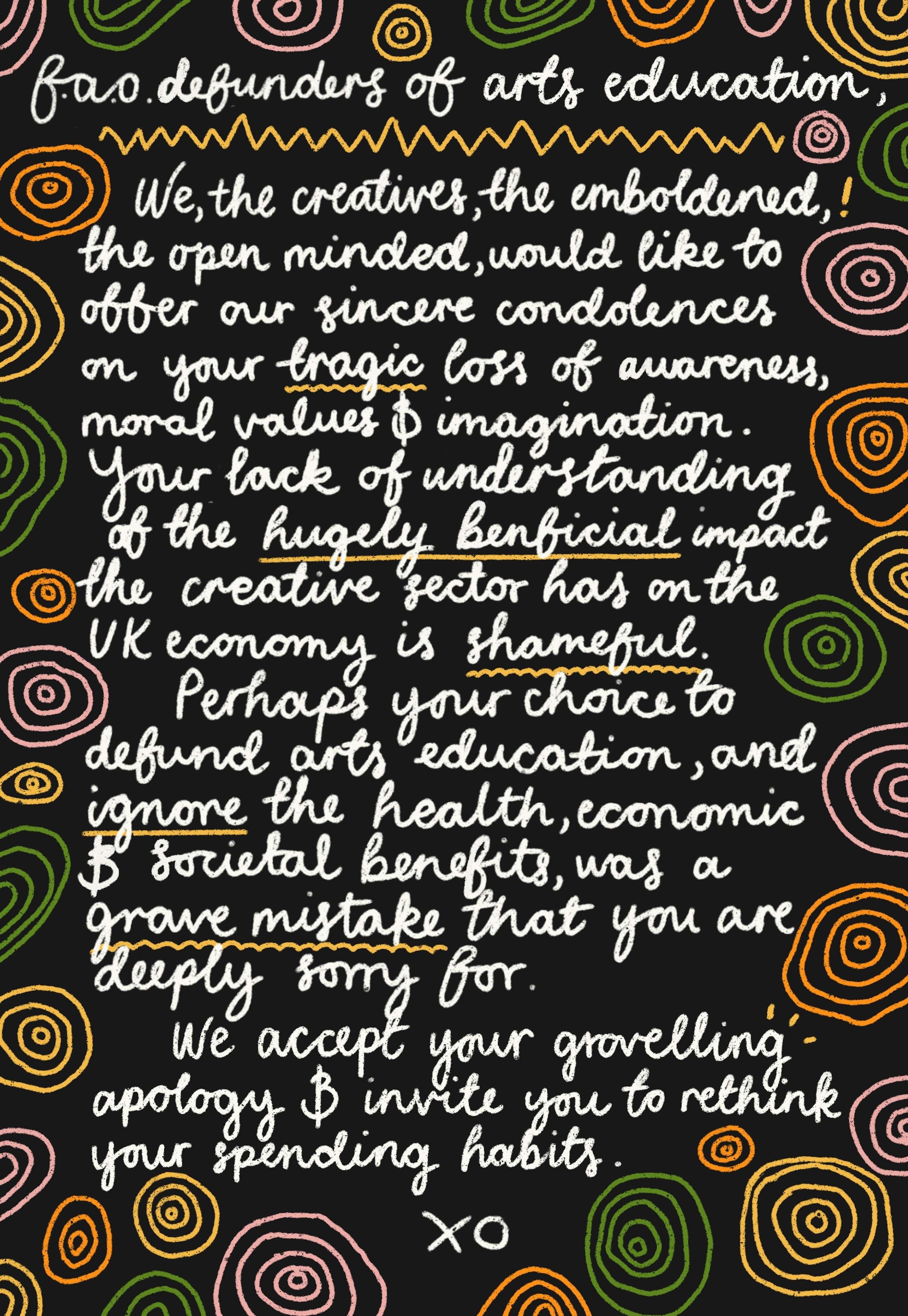 TATE Collective Billboards- 'for the attention of' by Millie Robson