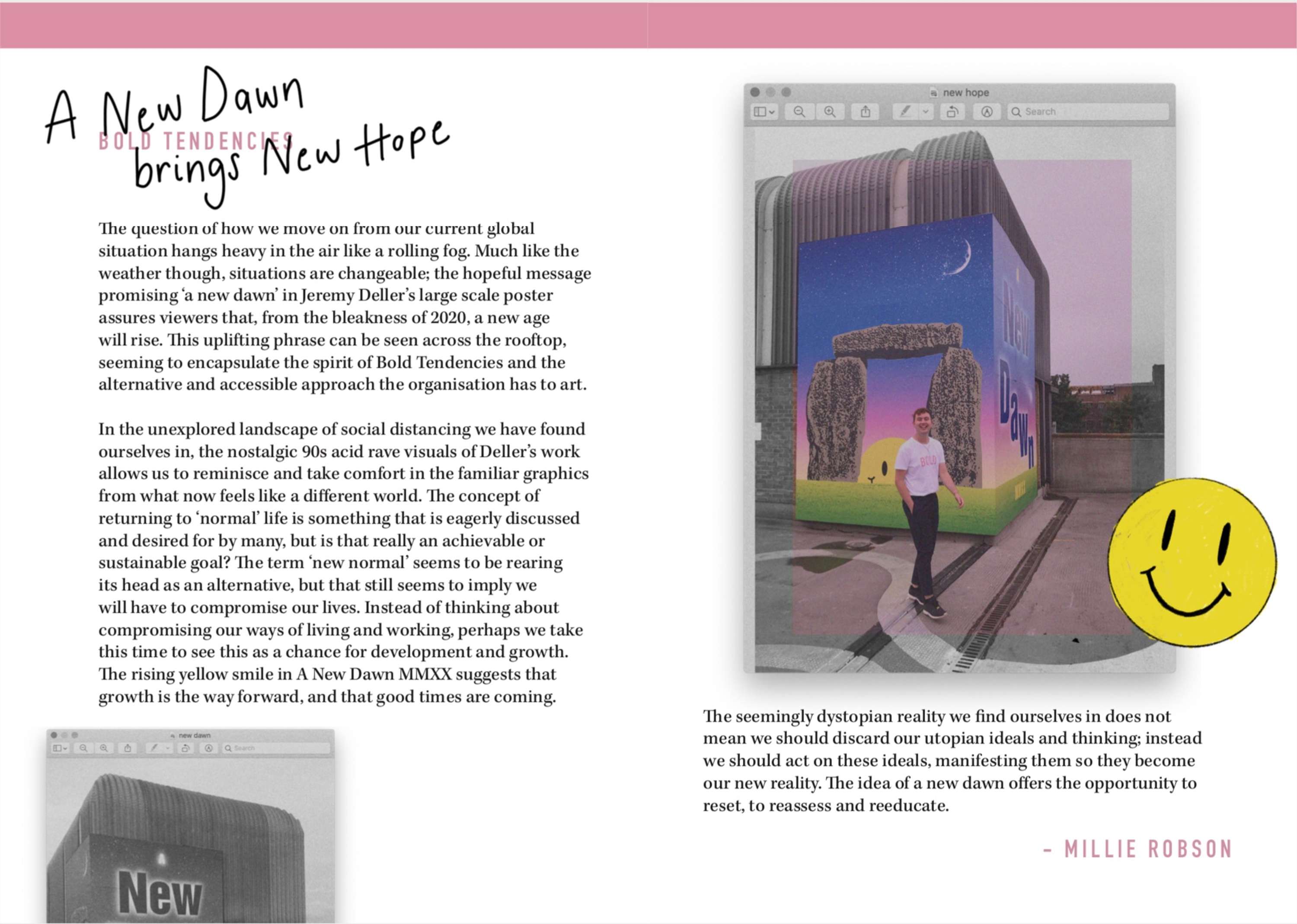 BOLD SUMMERS Zine by Millie Robson