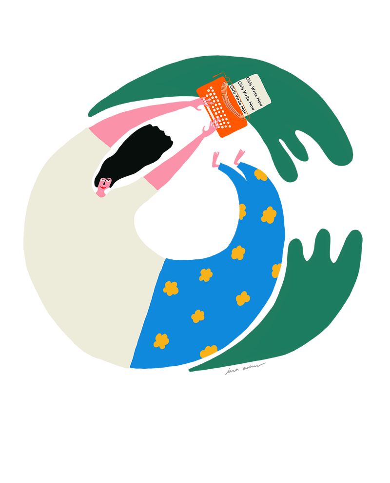 Illustration for NY based charity Girls Write Now by Ina Arens