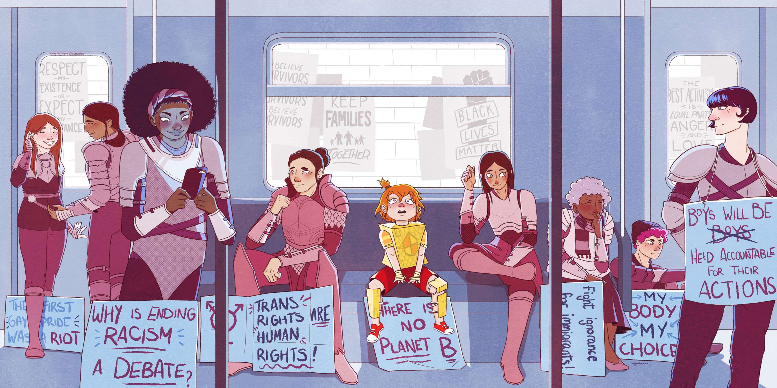 "She Persisted" - an editorial piece on protesting and feminism by Katie M Green