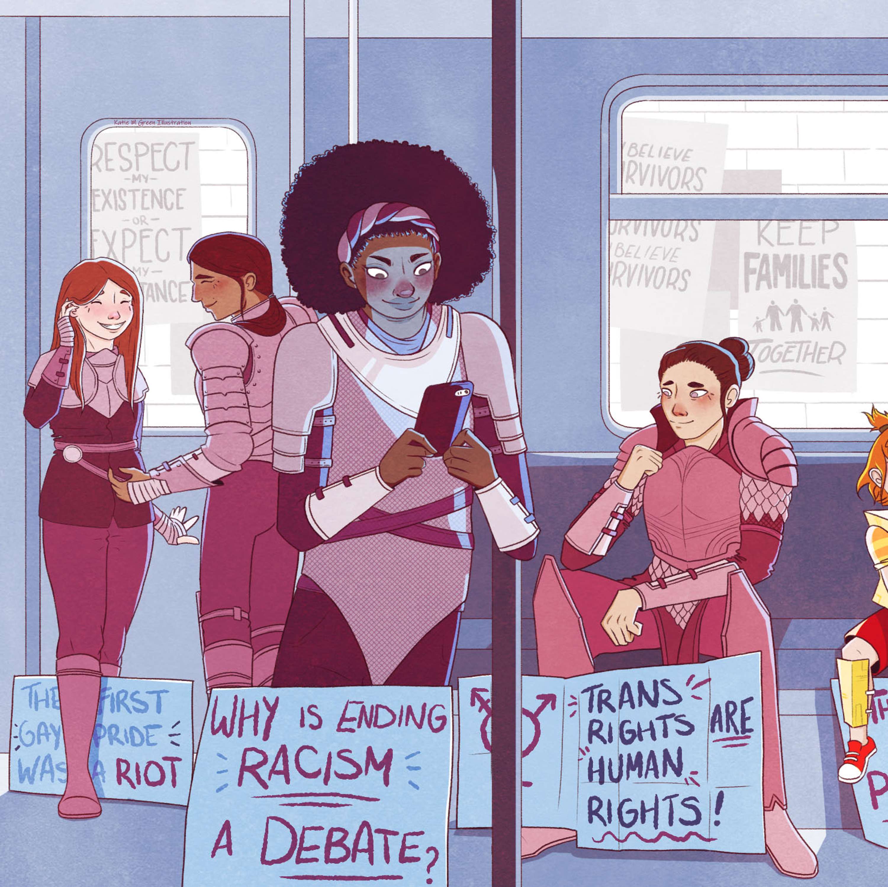 "She Persisted" - an editorial piece on protesting and feminism by Katie M Green