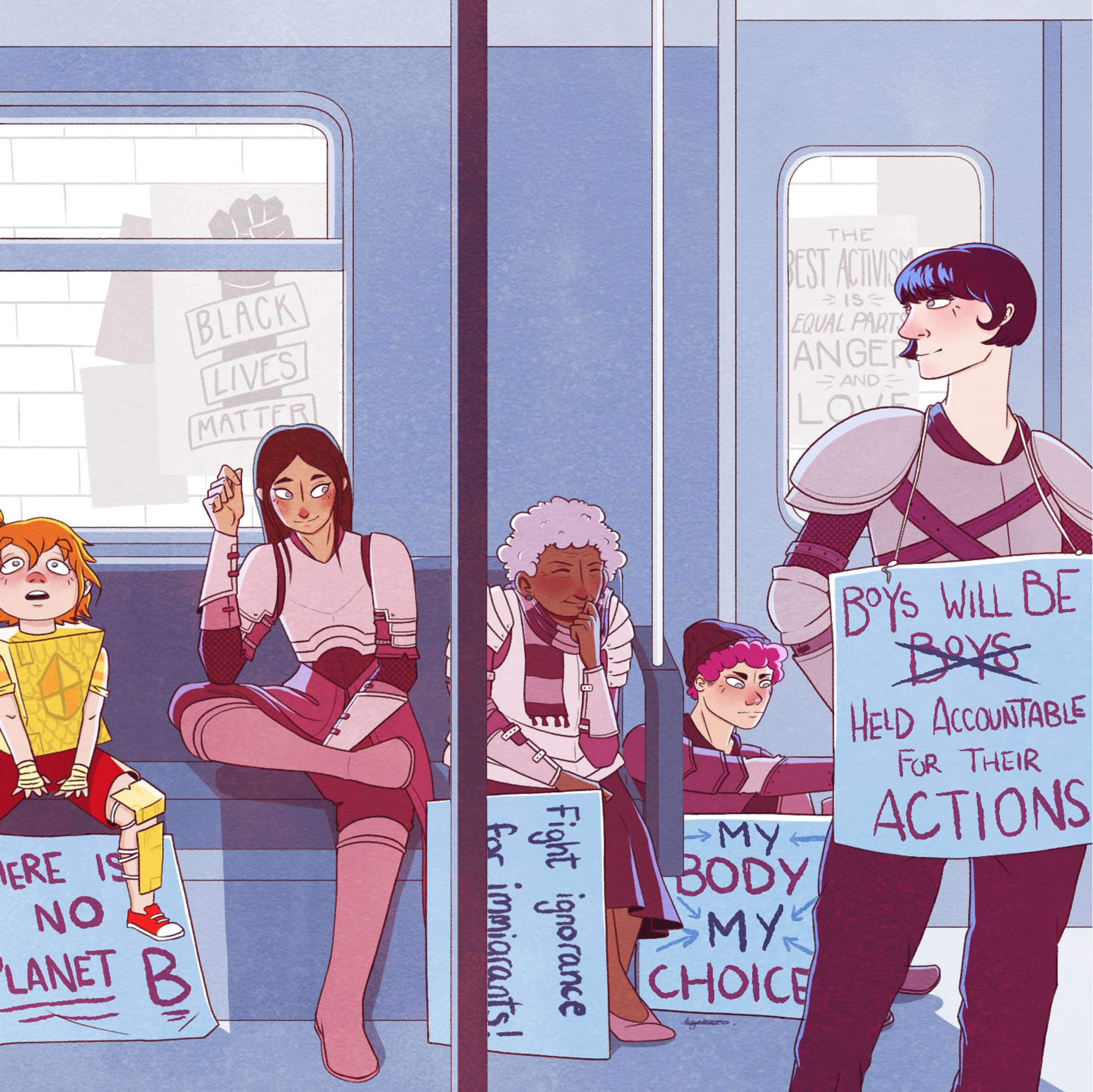 "She Persisted" - an editorial piece on protesting and feminism by Katie M Green