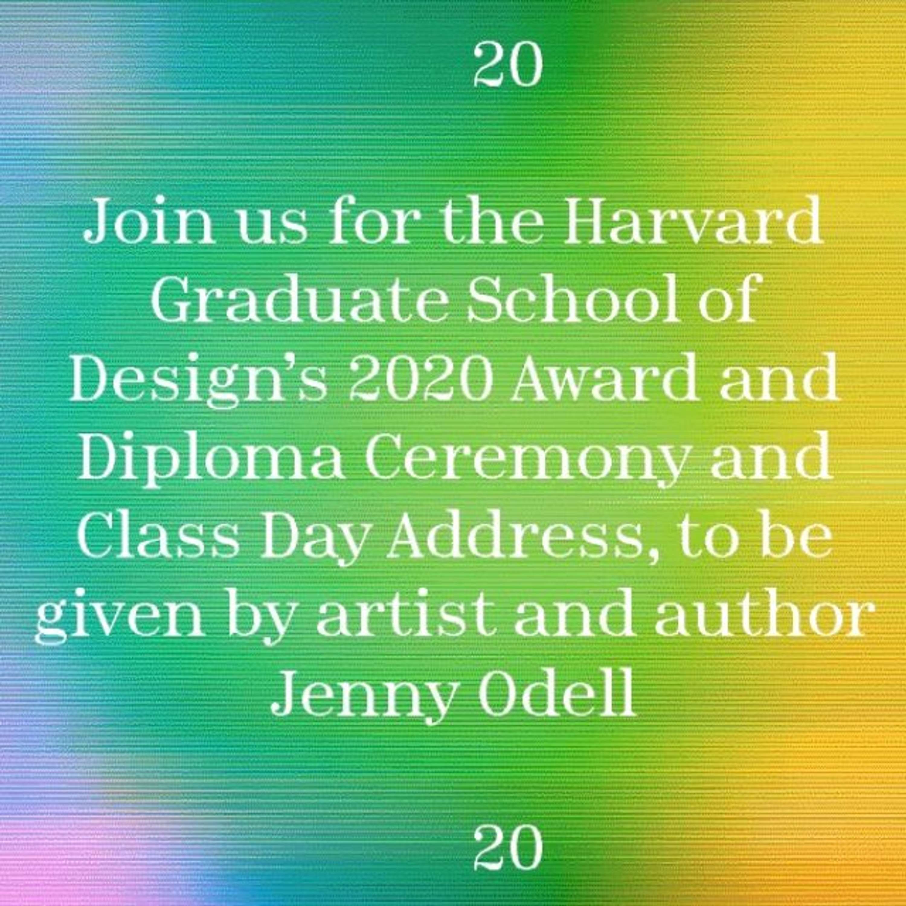 Harvard Virtual Commencement by Allison Tanenhaus