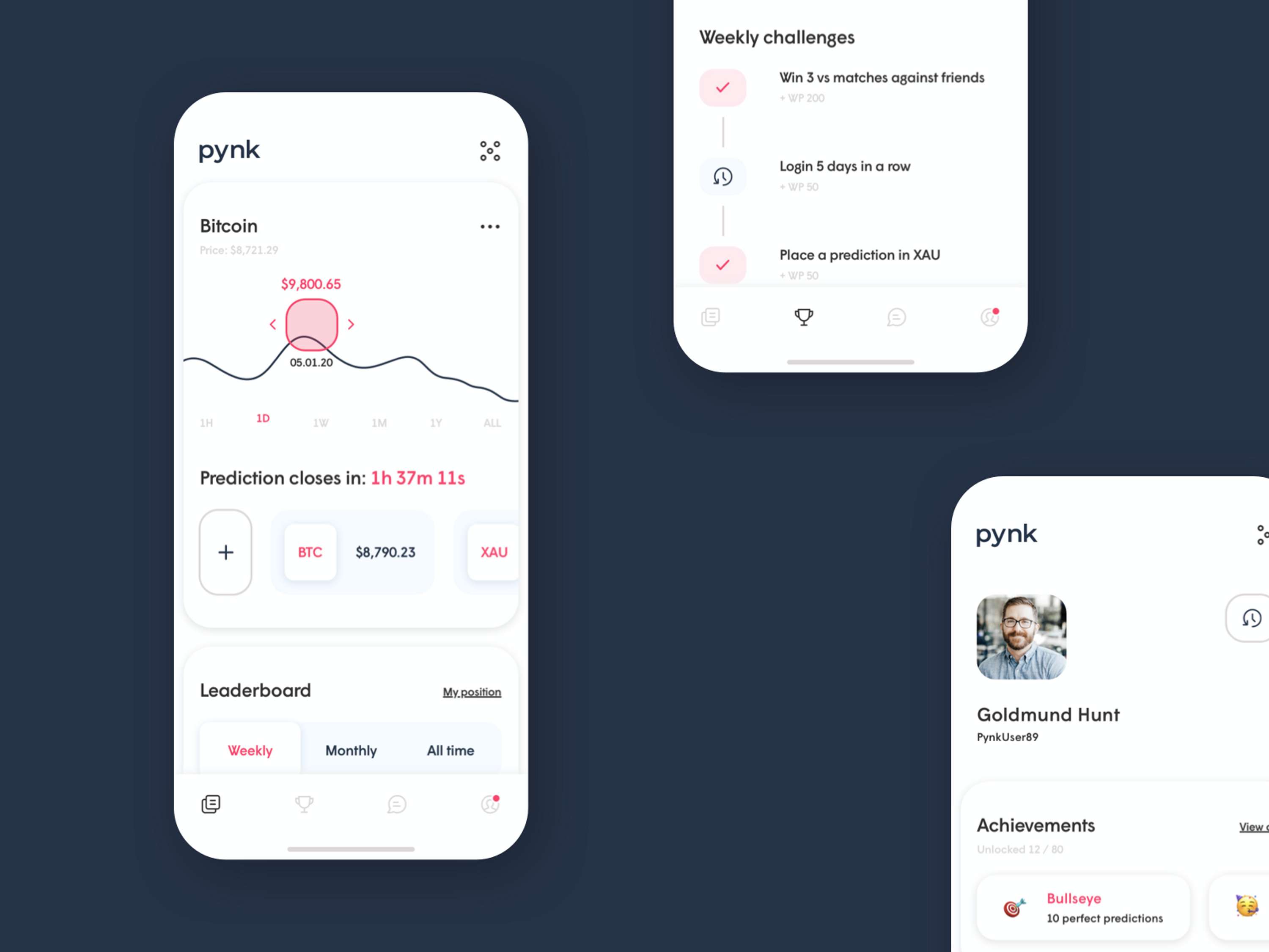 Pynk Branding and App by Joshua Willing