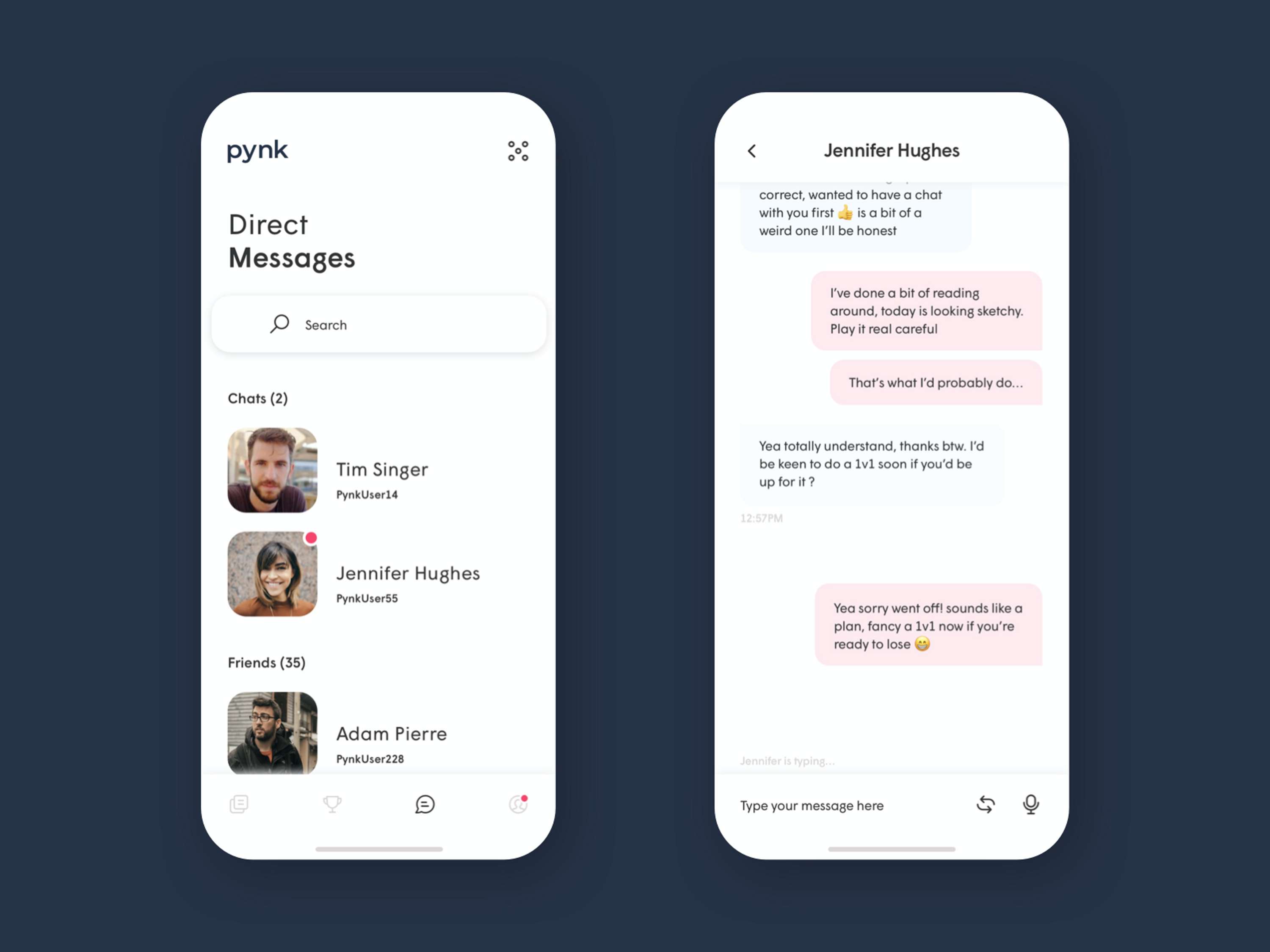 Pynk Branding and App by Joshua Willing