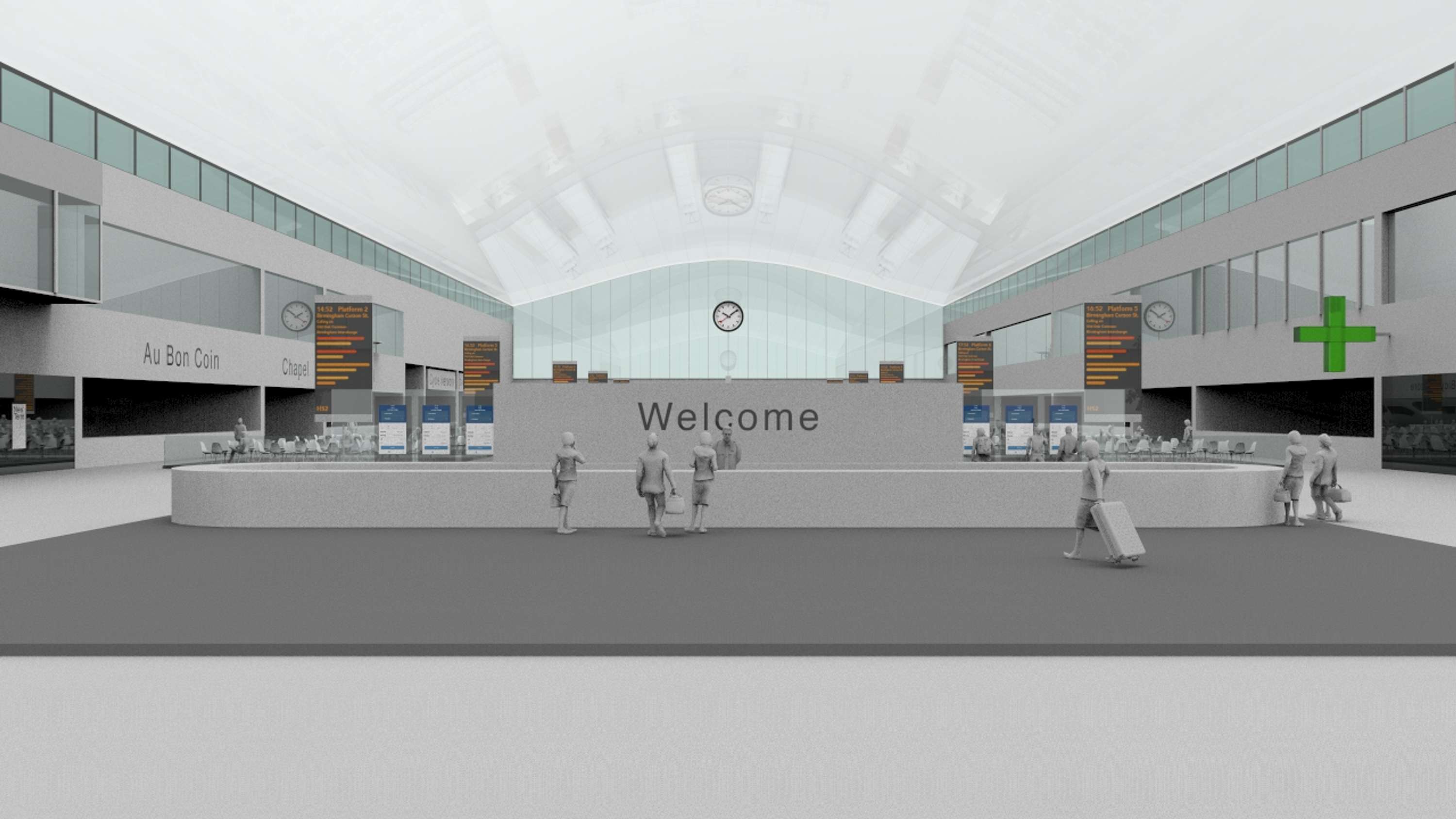 HS2 Gatelines Reimagined Design Recommendations - 3D Visualisation by Mox Morka