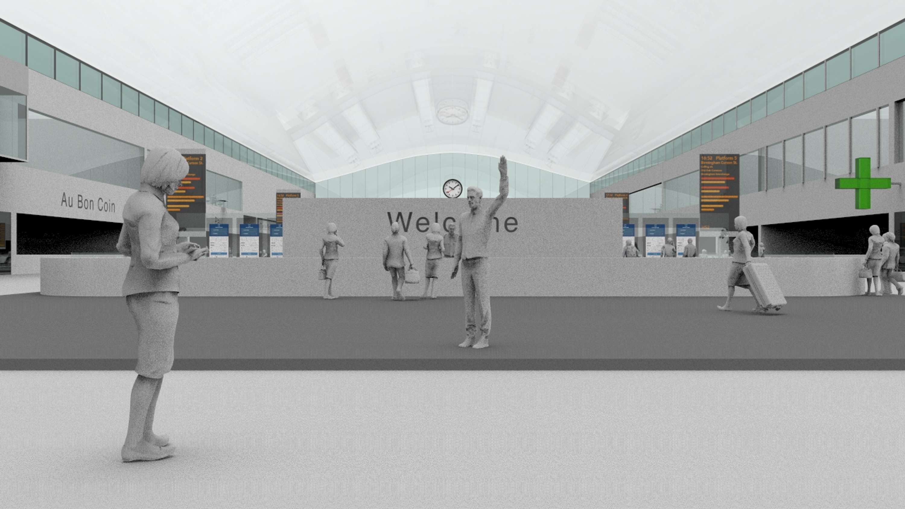 HS2 Gatelines Reimagined Design Recommendations - 3D Visualisation by Mox Morka