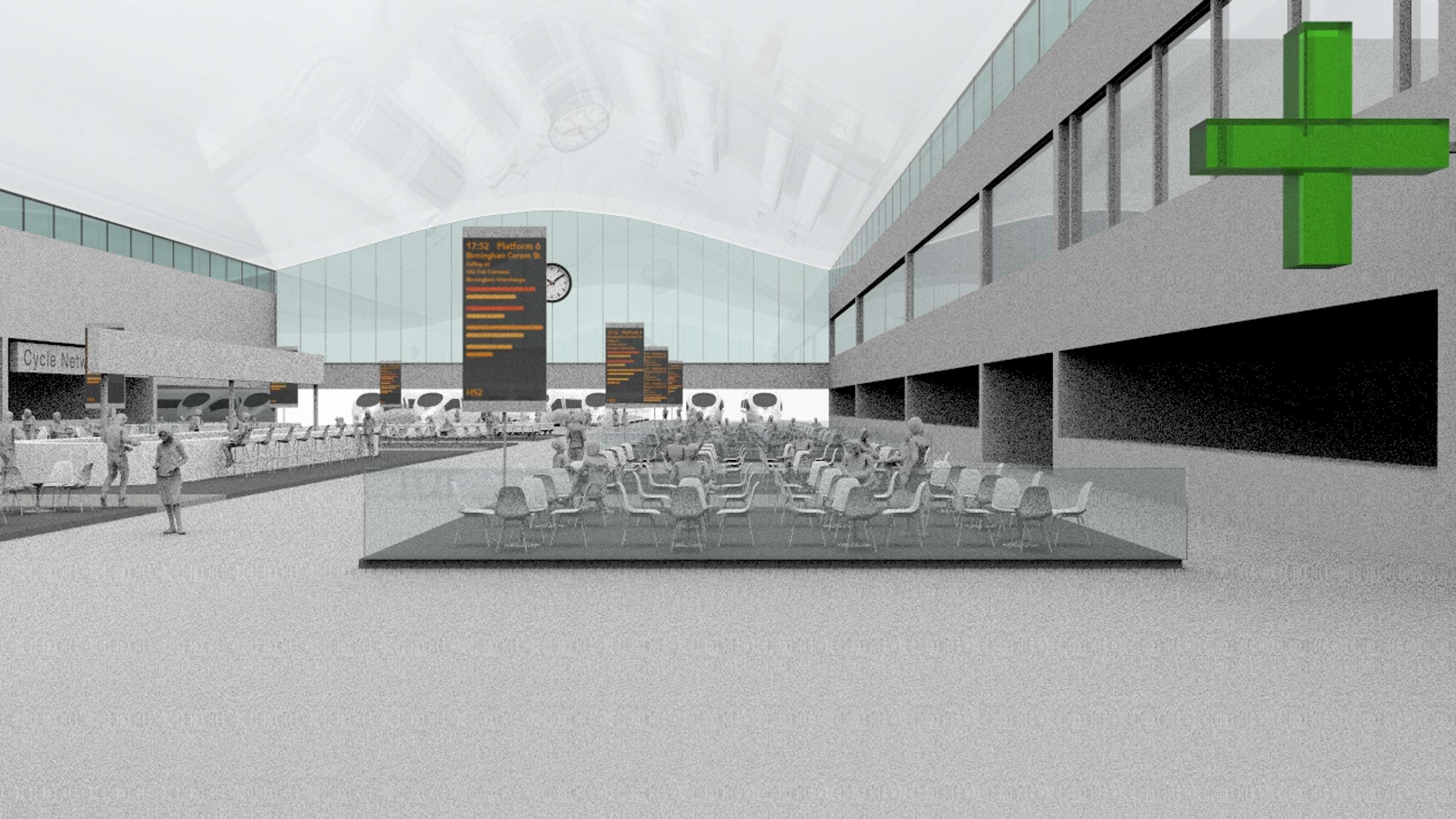 HS2 Gatelines Reimagined Design Recommendations - 3D Visualisation by Mox Morka