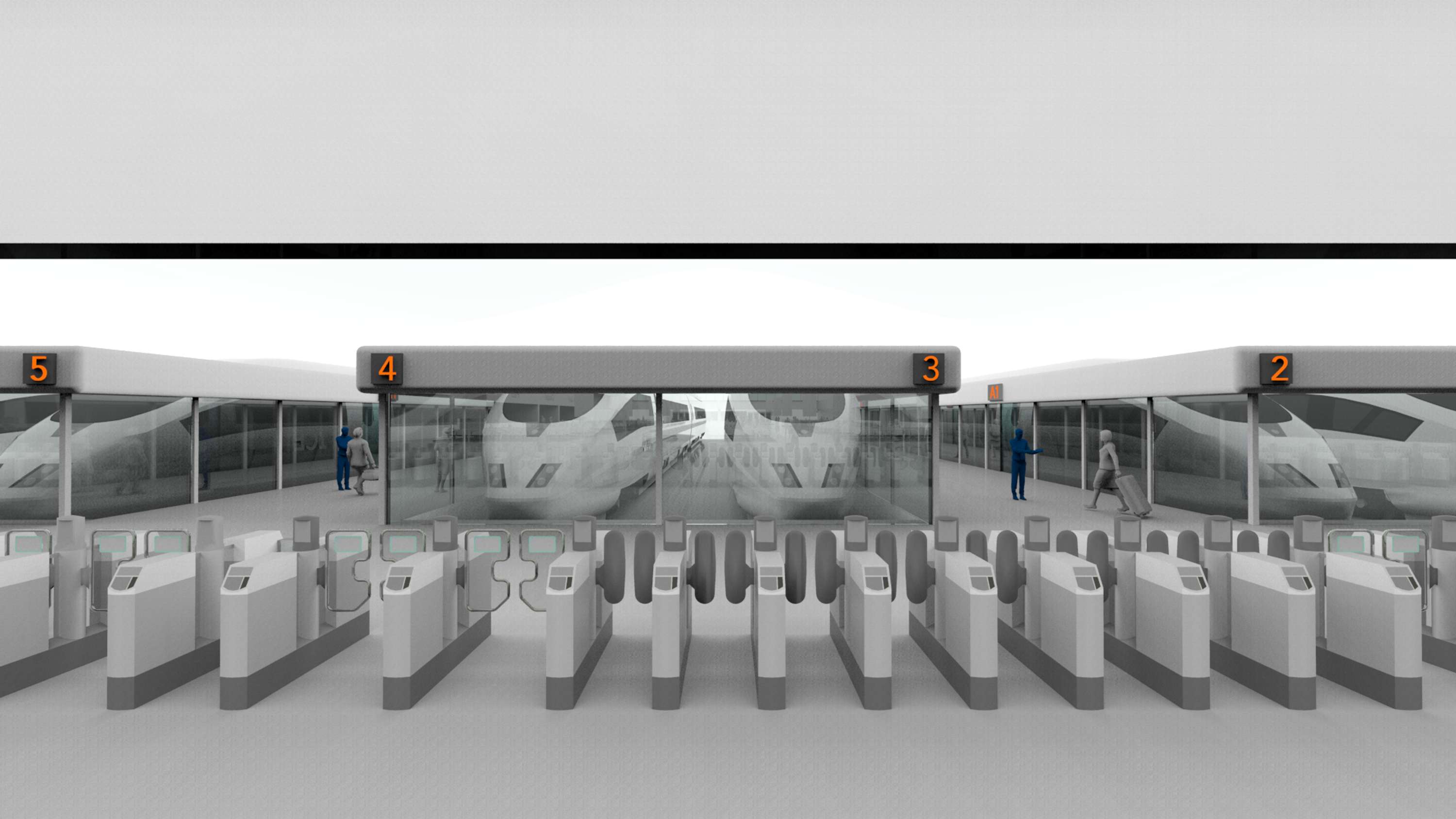 HS2 Gatelines Reimagined Design Recommendations - 3D Visualisation by Mox Morka
