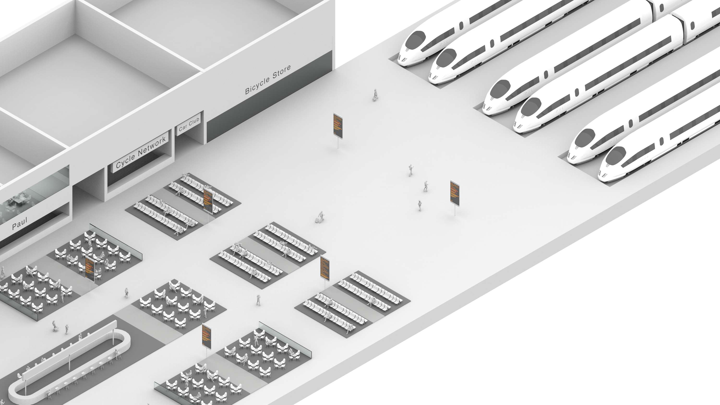 HS2 Gatelines Reimagined Design Recommendations - 3D Visualisation by Mox Morka