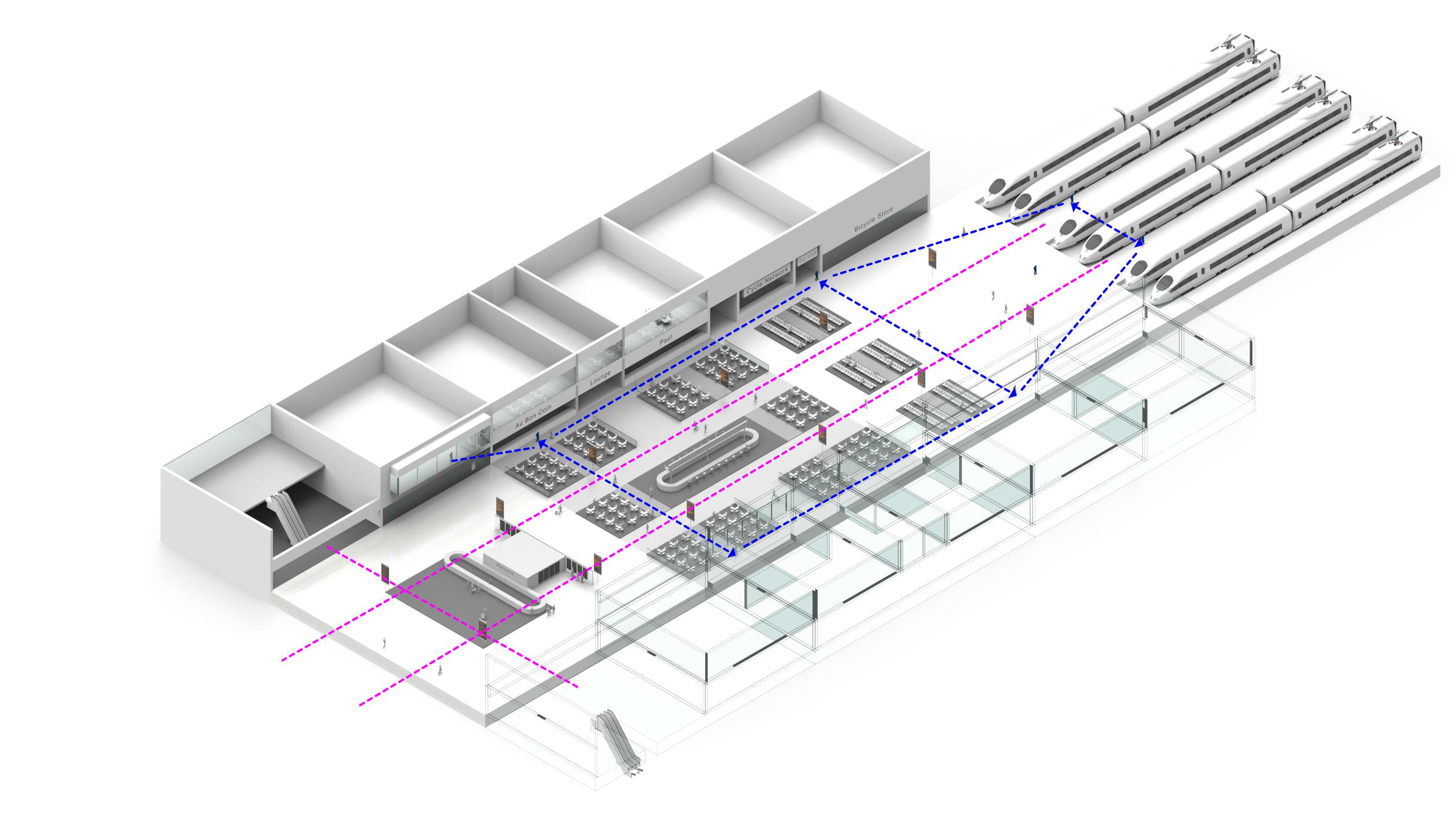 HS2 Gatelines Reimagined Design Recommendations - 3D Visualisation by Mox Morka