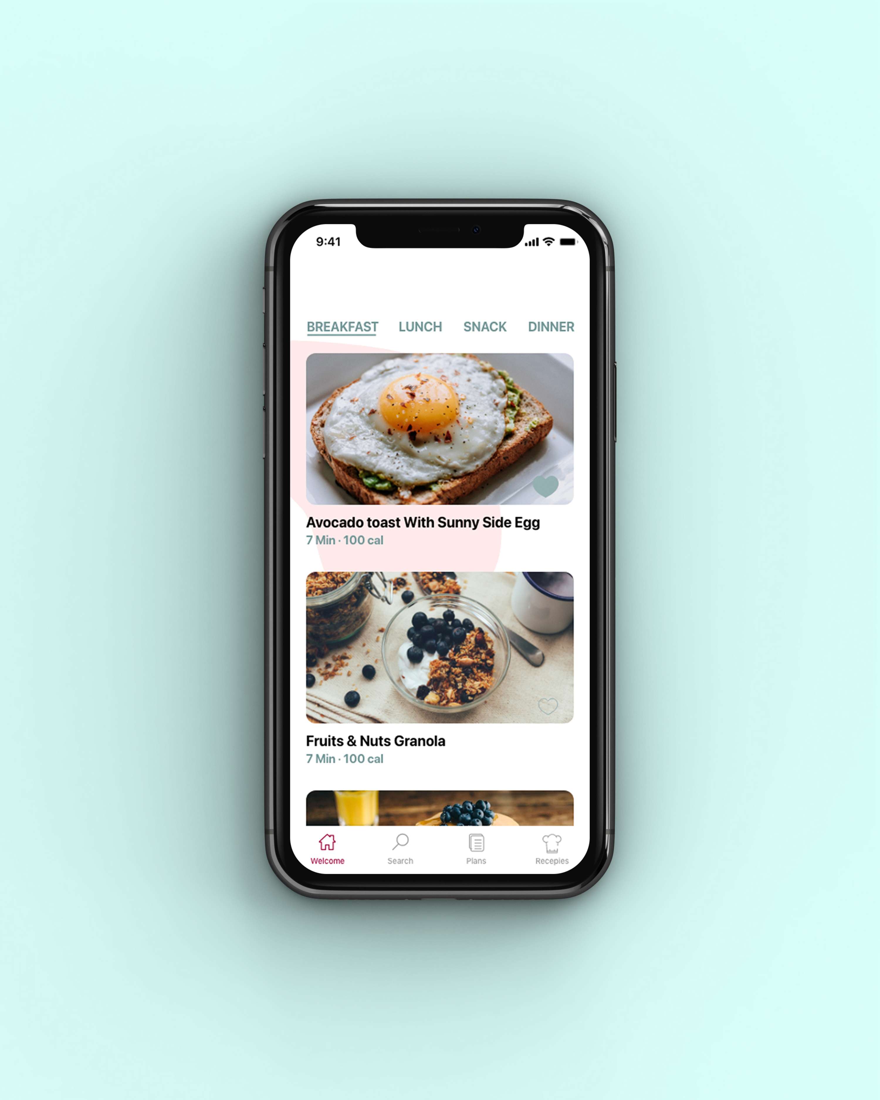 Food4Week app by Marta Bescos