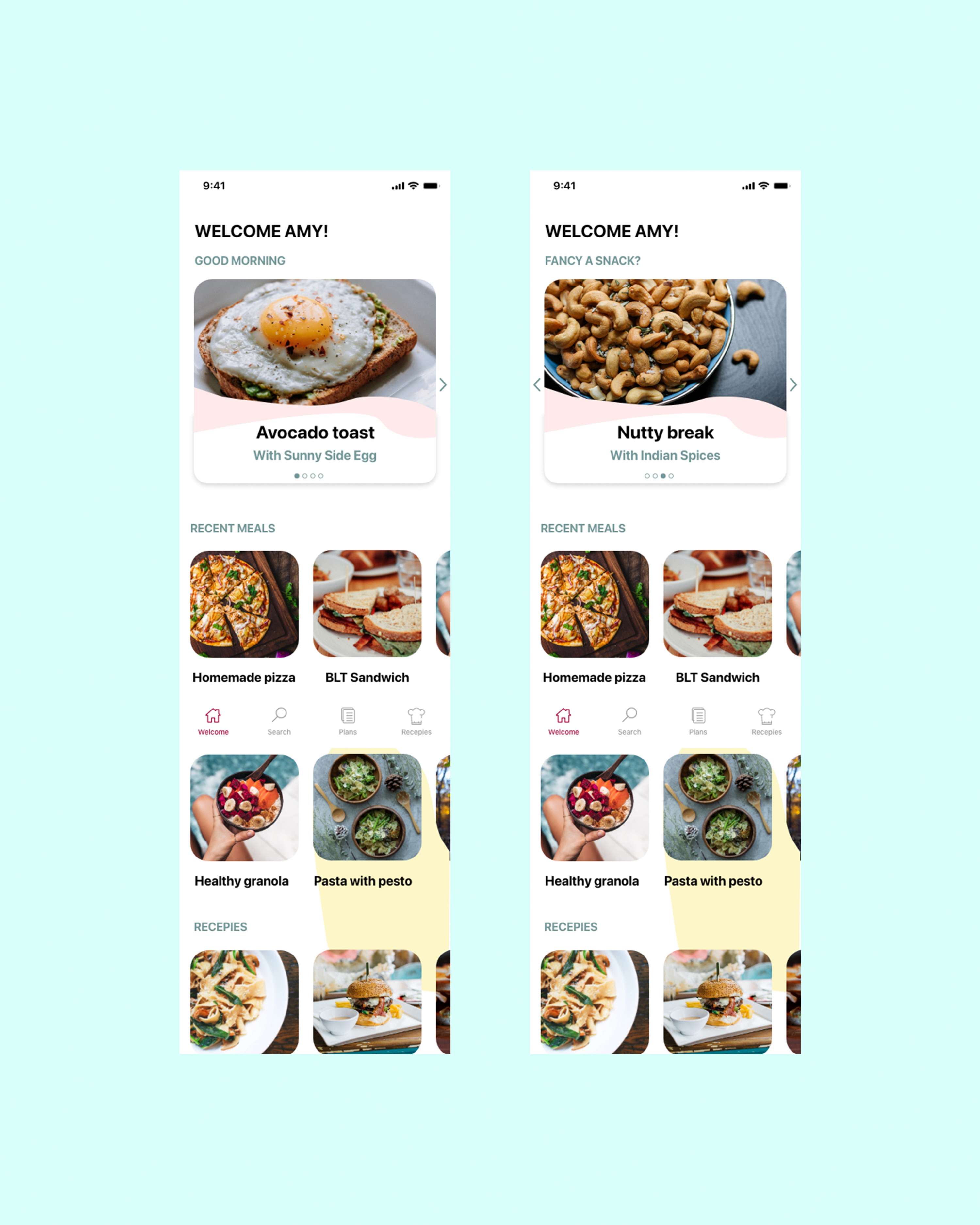 Food4Week app by Marta Bescos