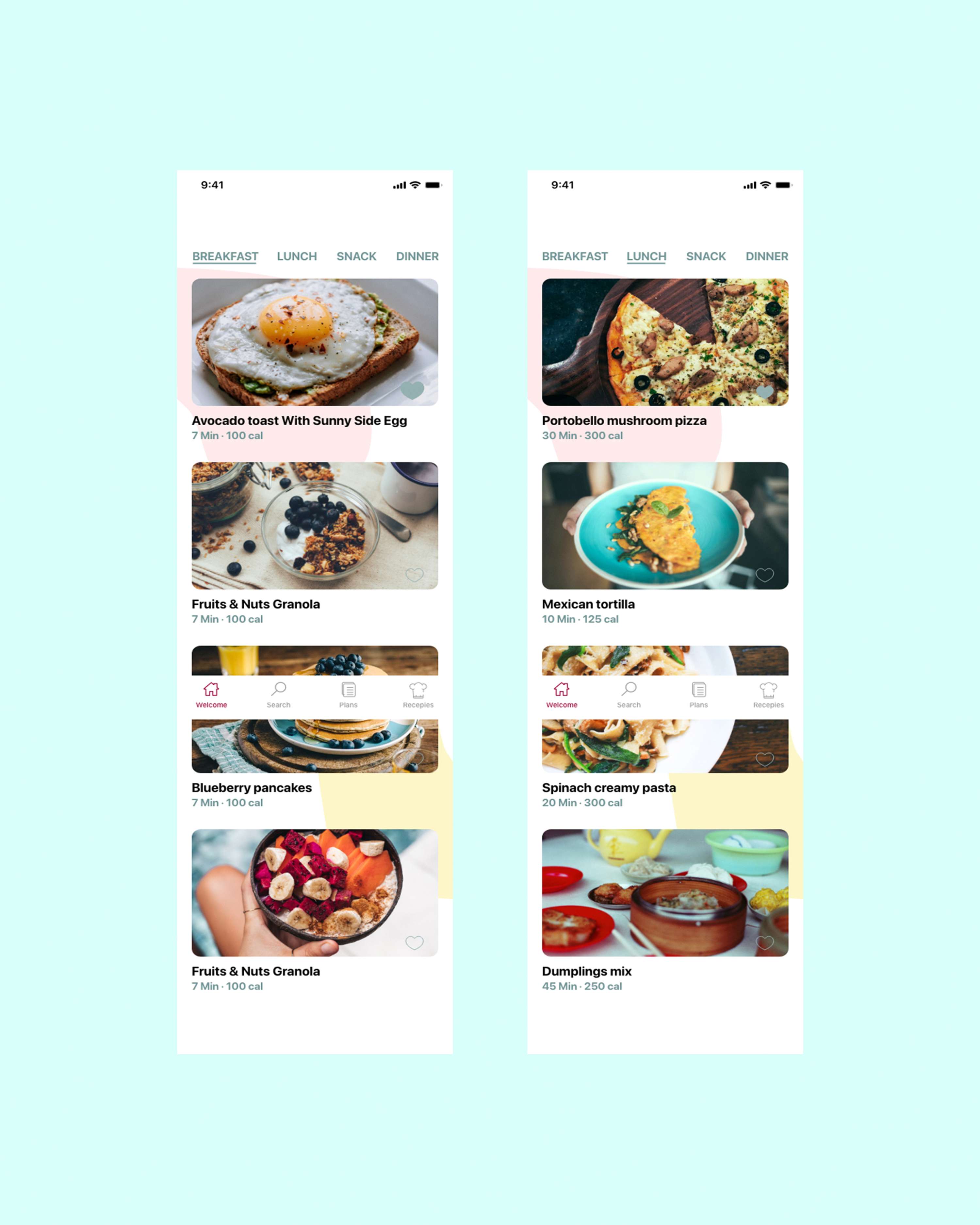 Food4Week app by Marta Bescos
