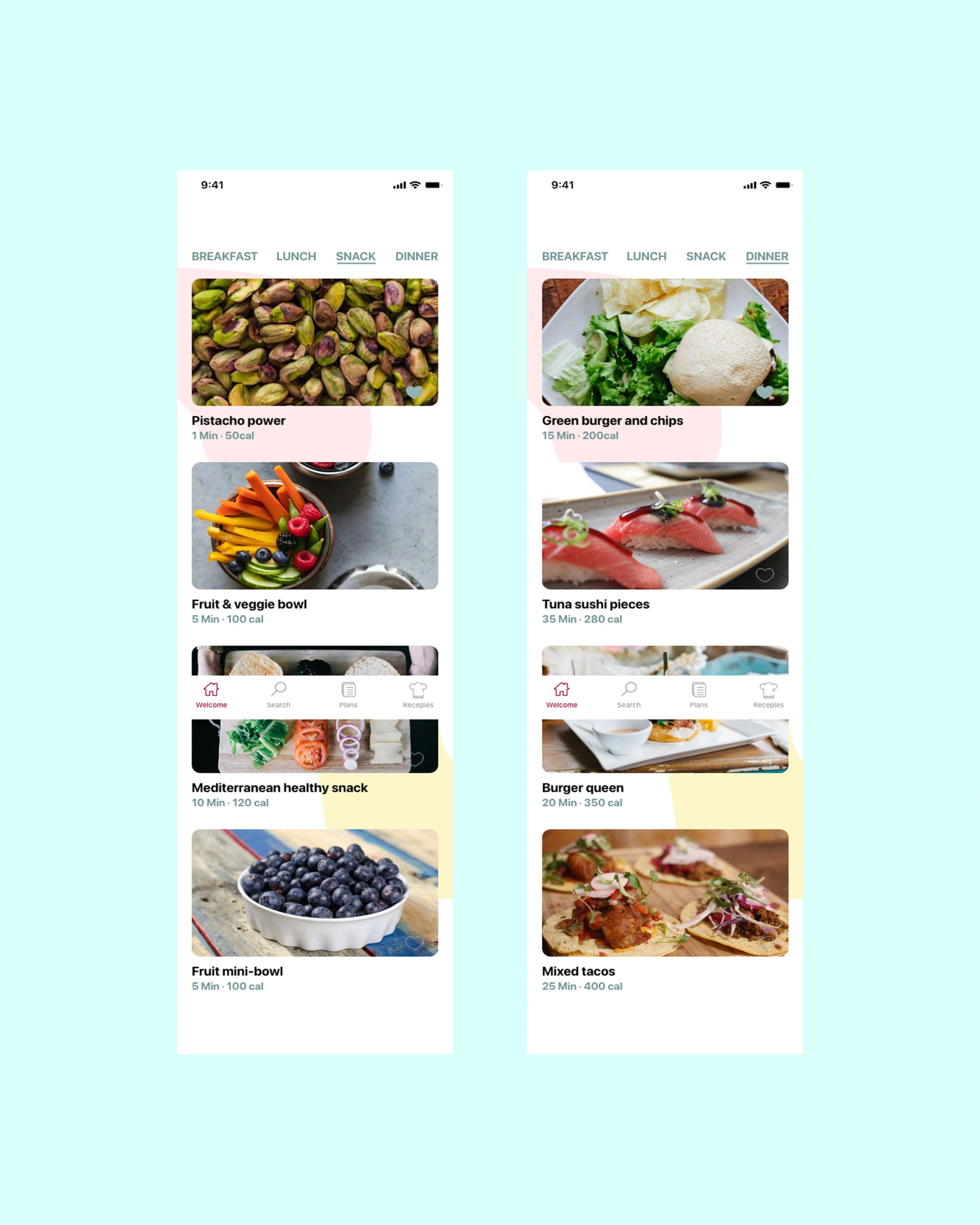 Food4Week app by Marta Bescos