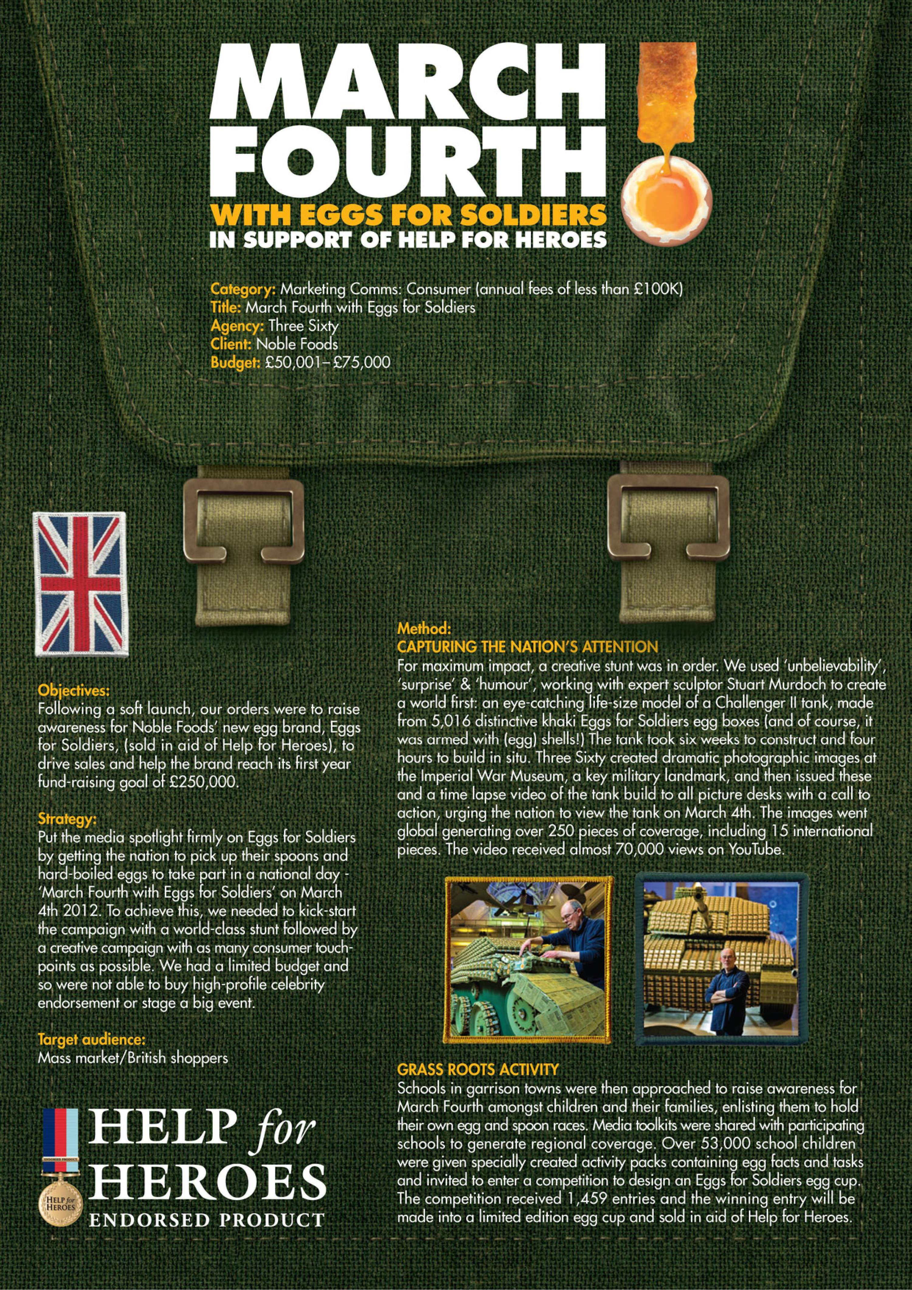 Eggs For Soldiers Product Launch by Sarah Wright