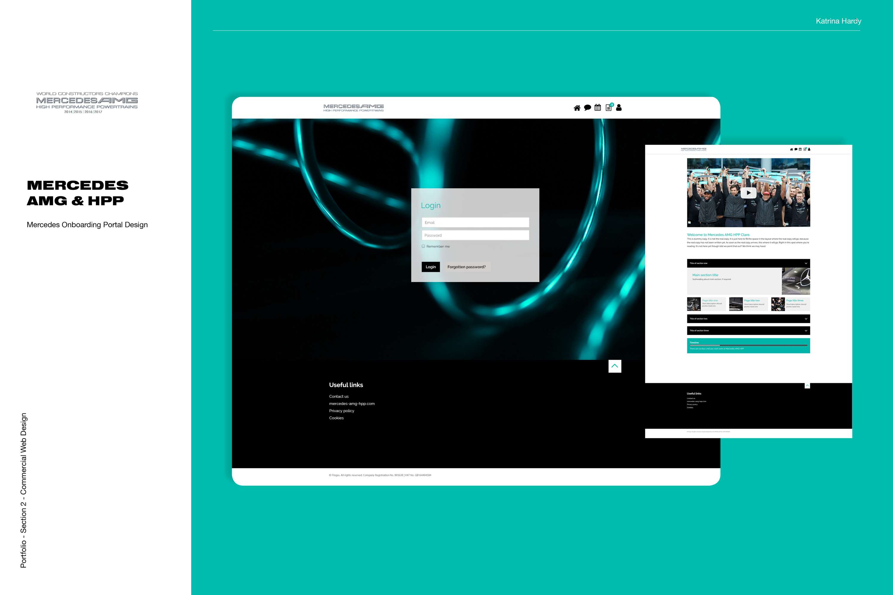 Corporate Web Design by Katrina Hardy Saenz