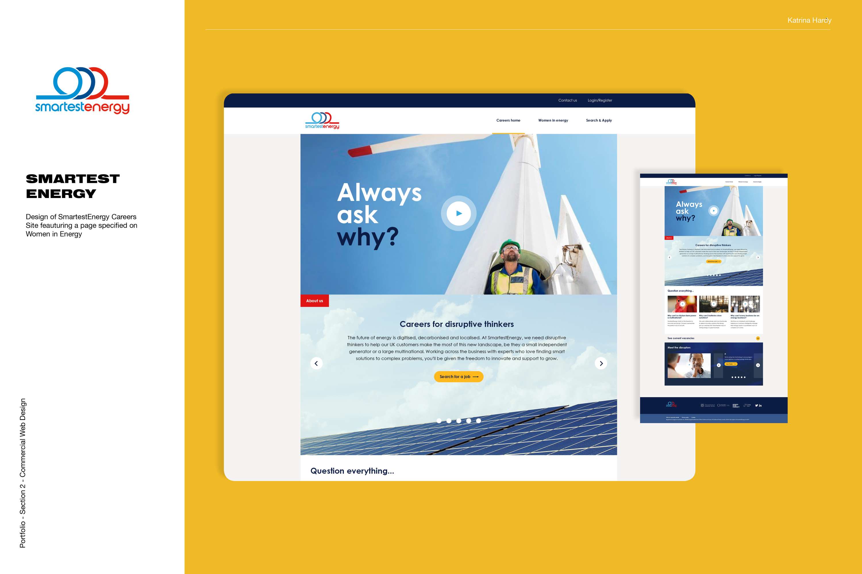 Corporate Web Design by Katrina Hardy Saenz