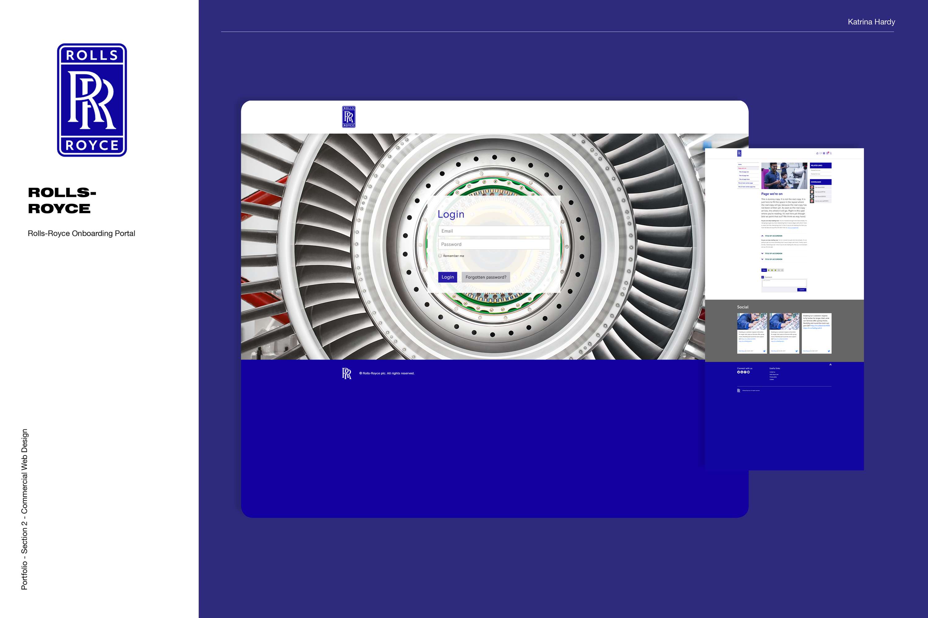 Corporate Web Design by Katrina Hardy Saenz