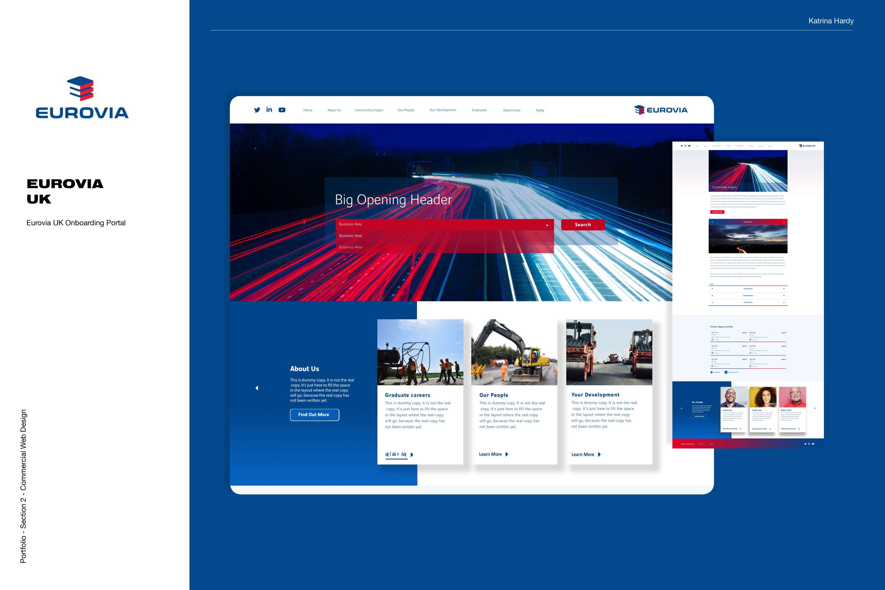 Corporate Web Design by Katrina Hardy Saenz