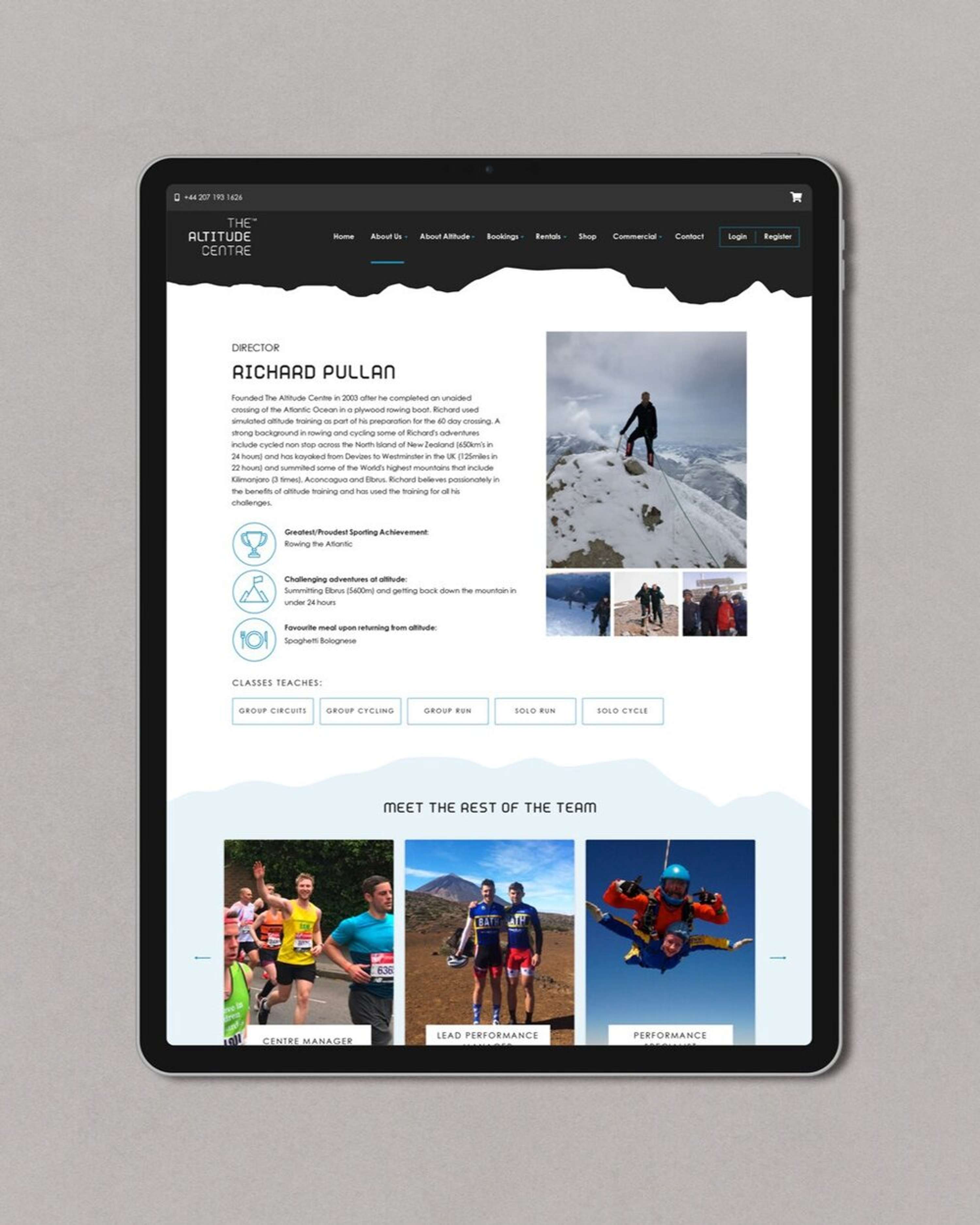The Altitude Centre - Website Design and Build in WordPress by Ruby Ellis