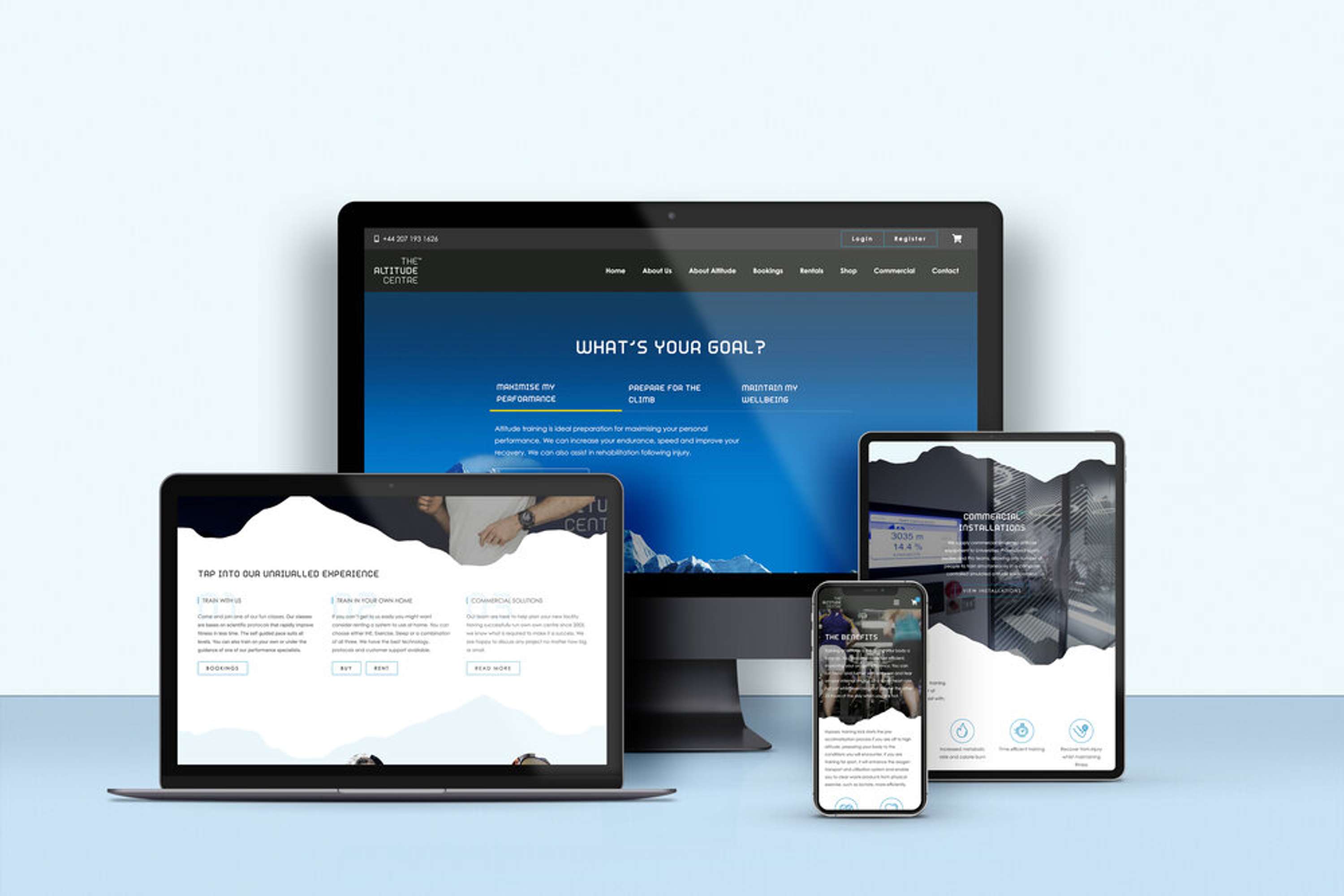 The Altitude Centre - Website Design and Build in WordPress by Ruby Ellis