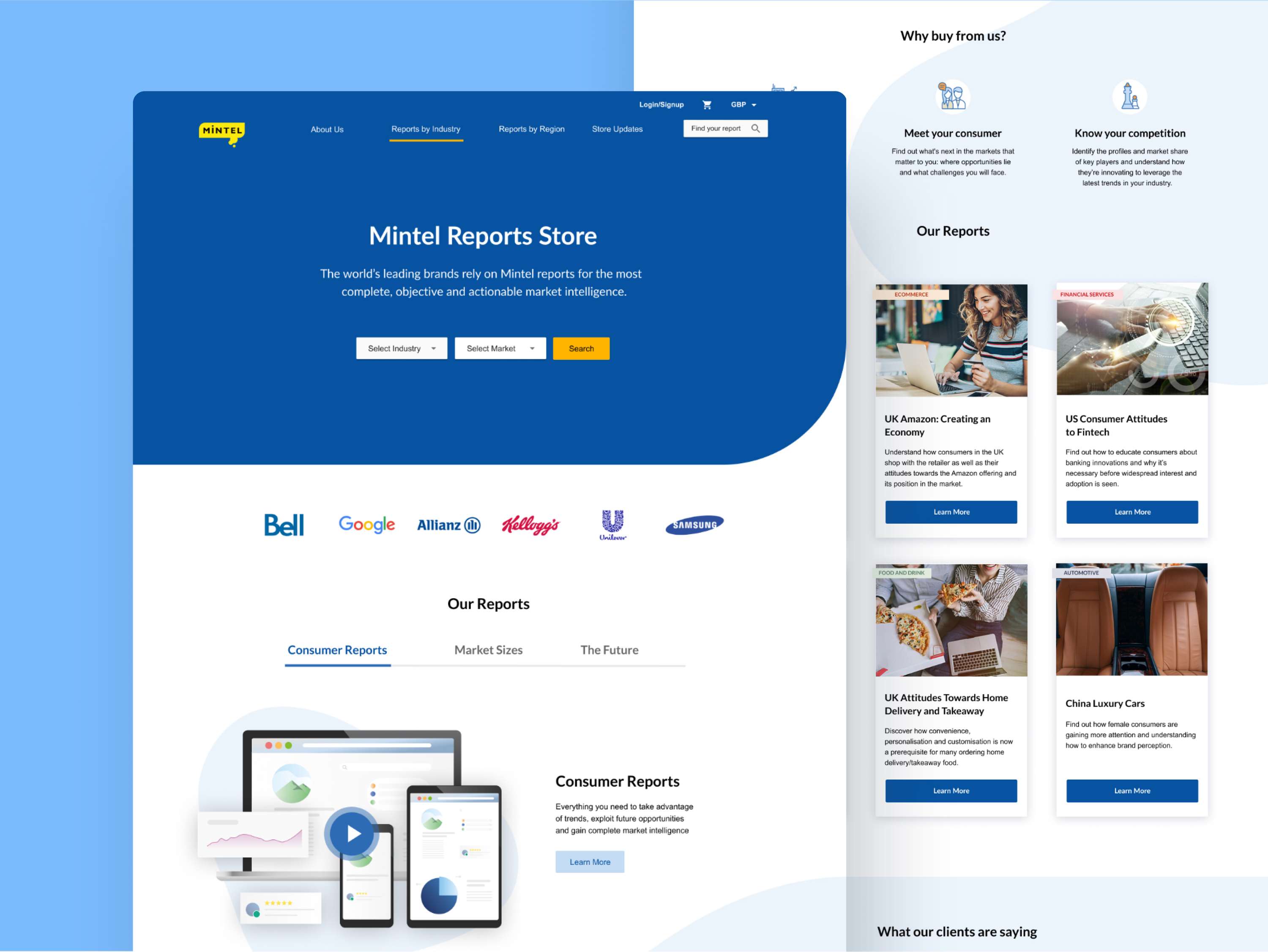 Mintel Reports Store by Giulia Pietrobelli
